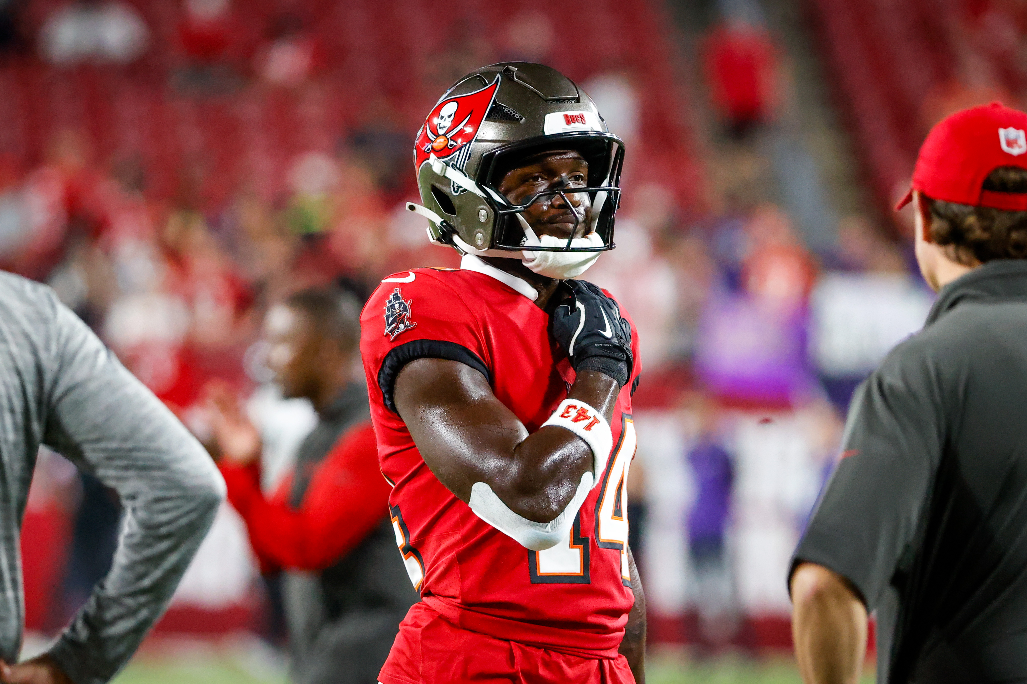 Chris Godwin, Tristan Wirfs return to Bucs practice