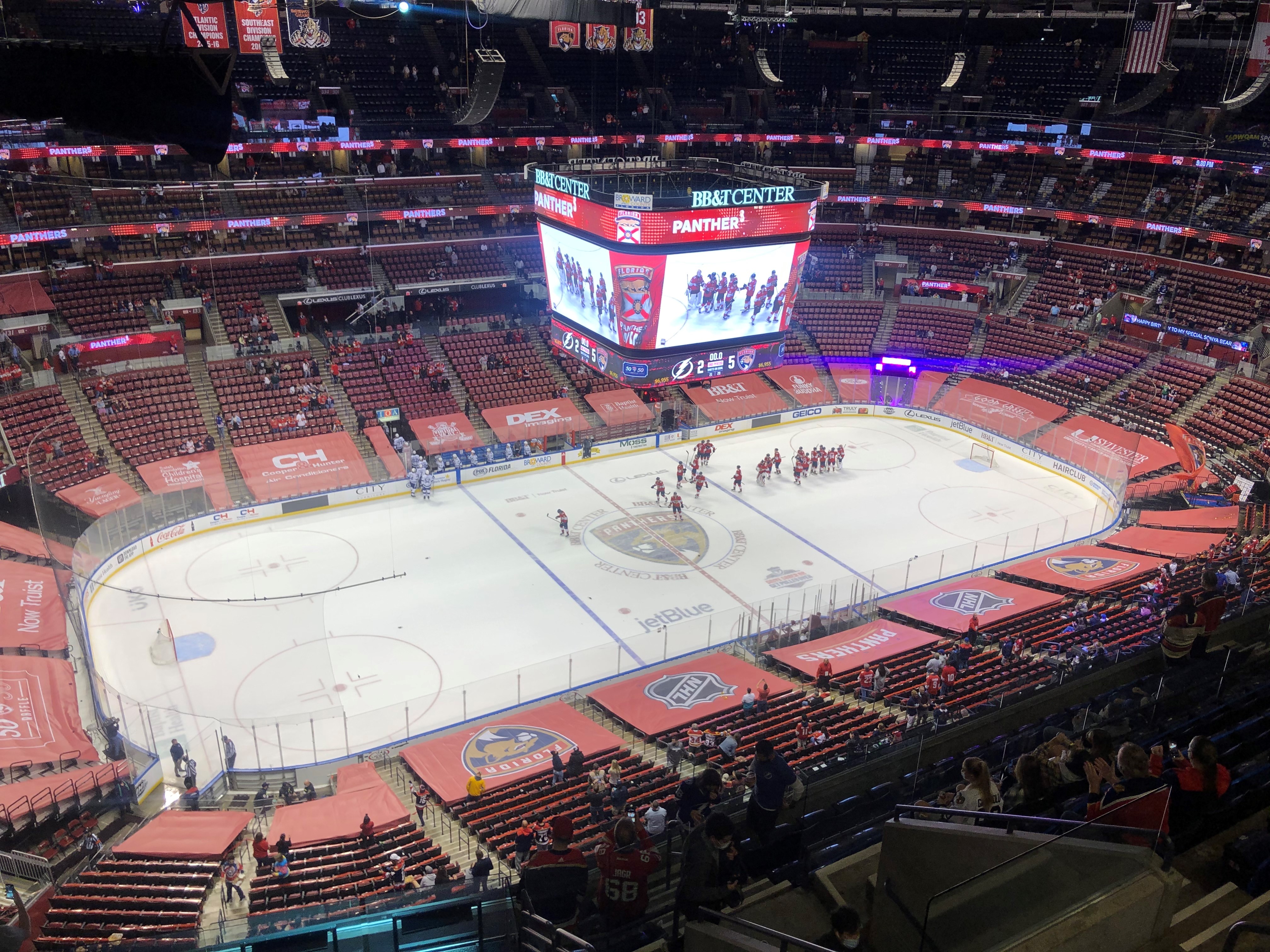 Panthers one of three NHL teams allowing fans into arenas