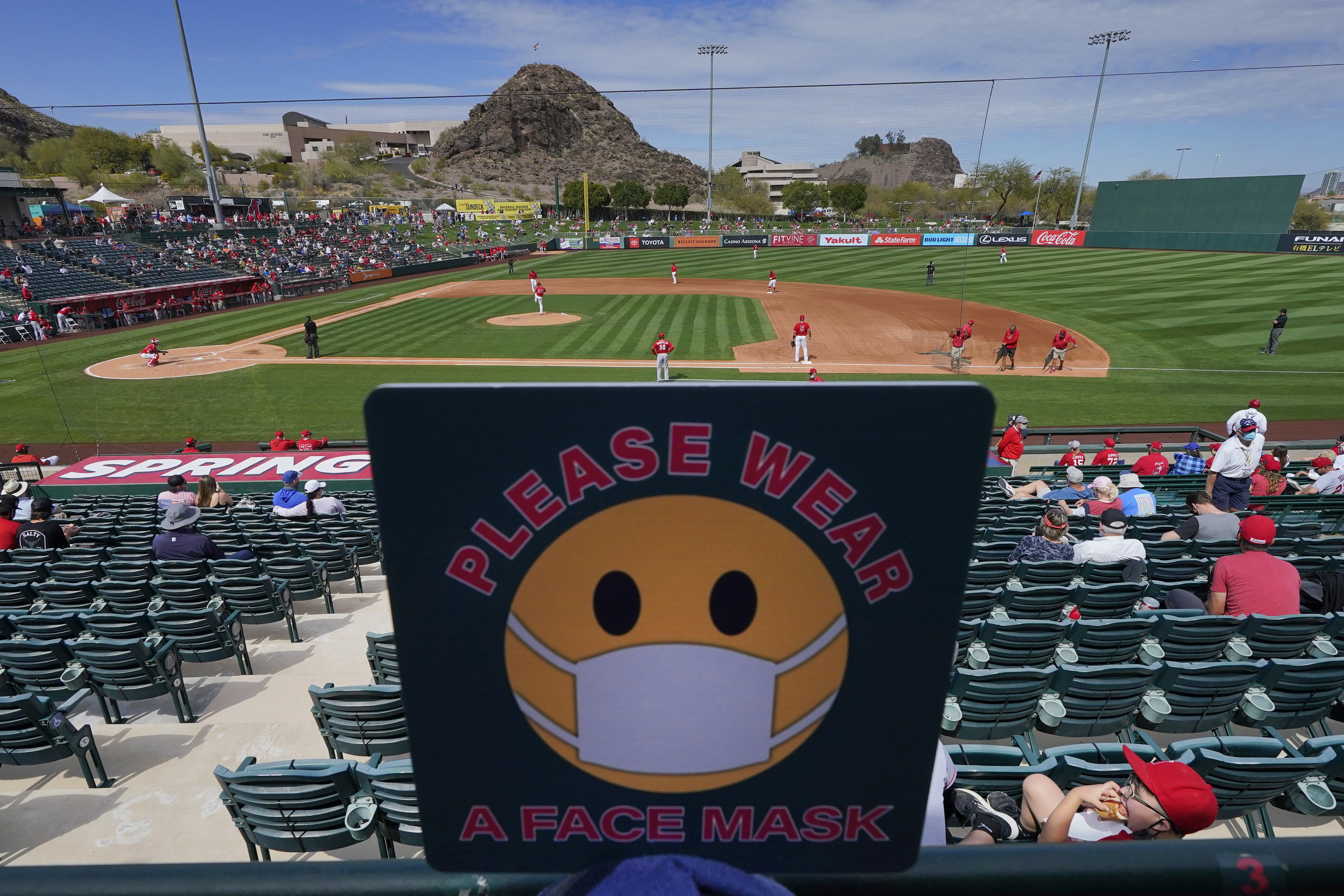 Spring Training - Angels Tempe Diablo Stadium Editorial Photo