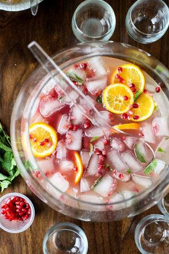 FESTIVE HOLIDAY ICE CUBES, foodiecrush.com