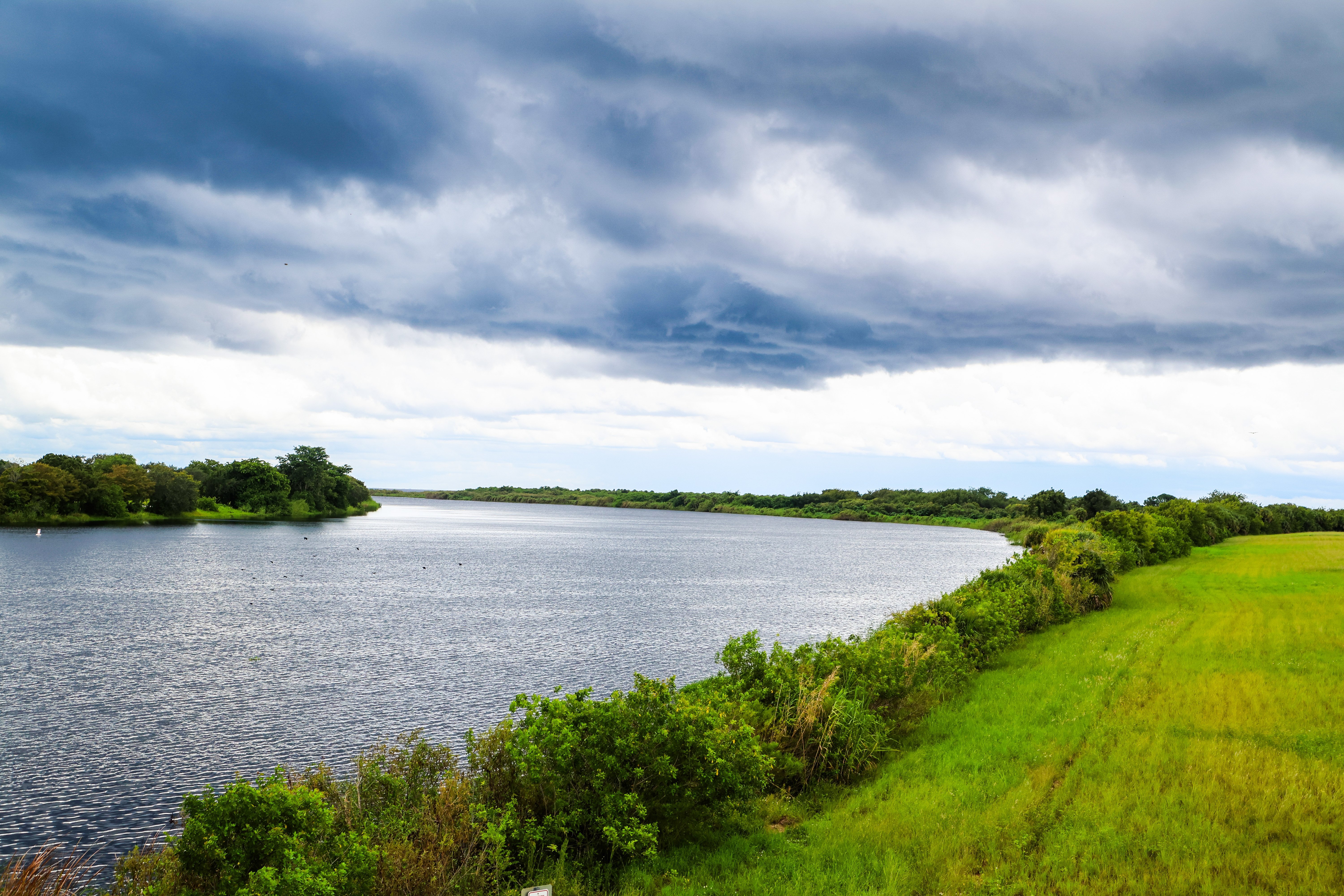 The Kissimmee River flows into Lake Okeechobee, carrying pollution from far north in fast-developing Central Florida.
