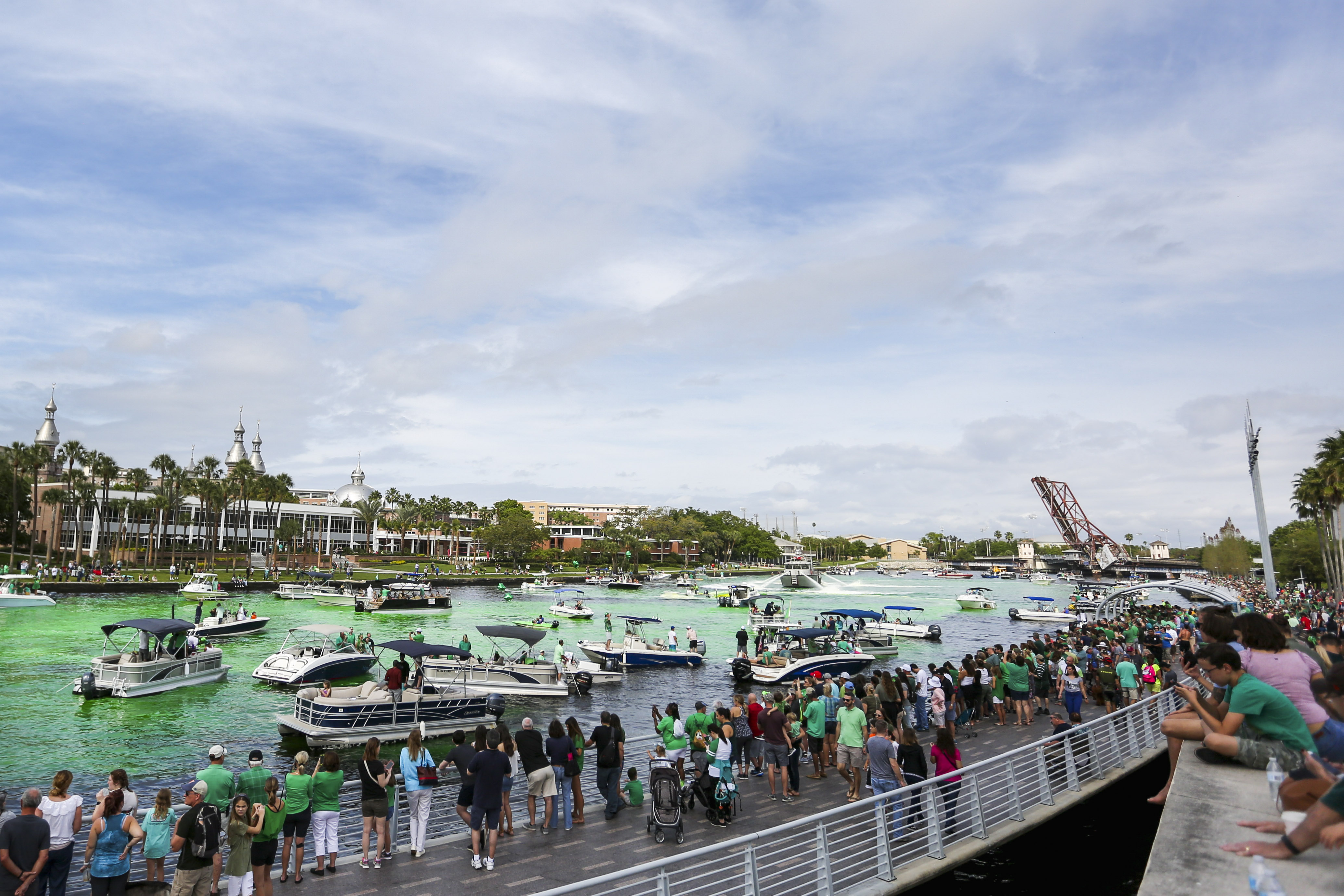 Tampa won't dye Hillsborough River green this year