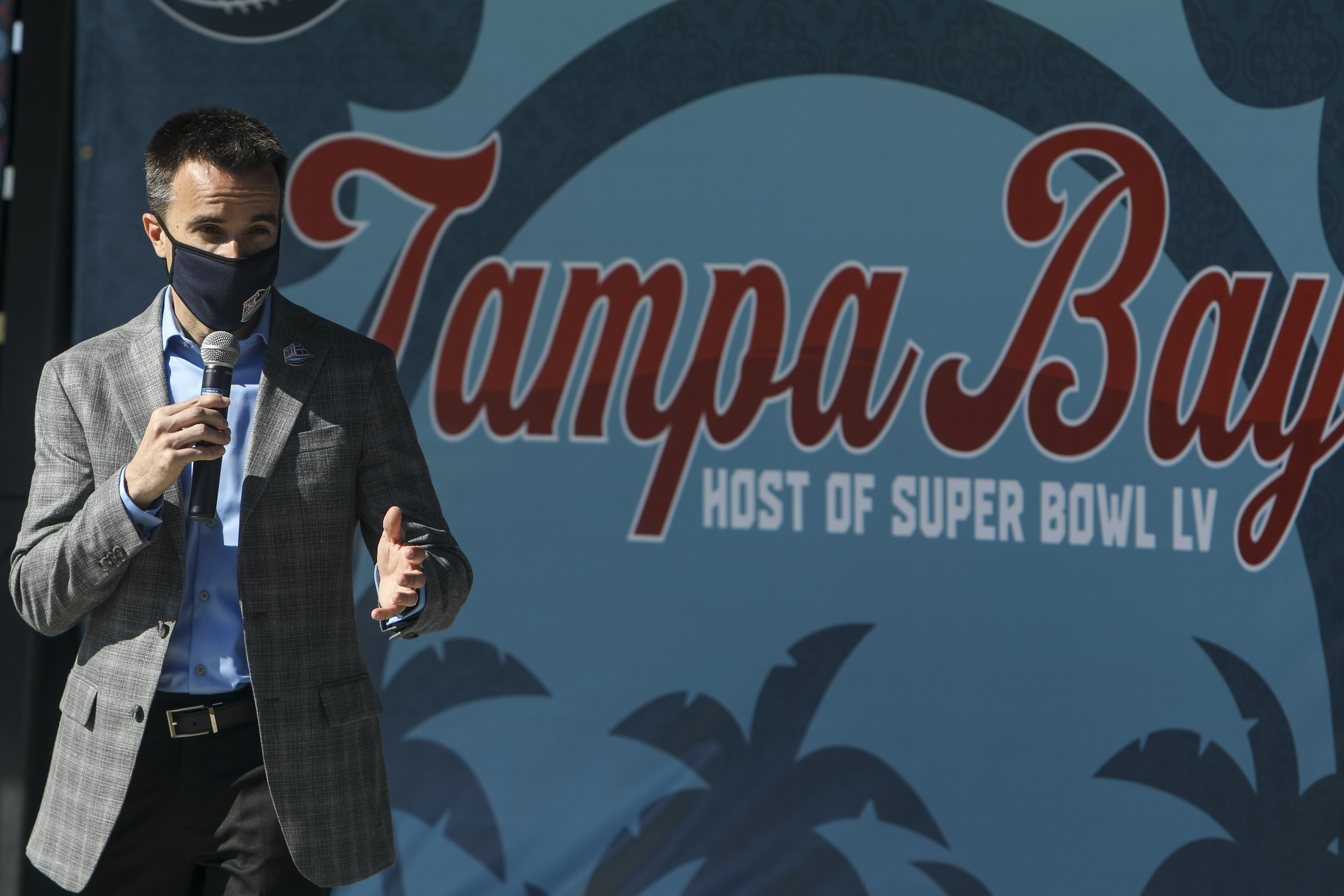 Tampa Mayor Jane Castor and the Buccaneers Kick Off Super Bowl LV