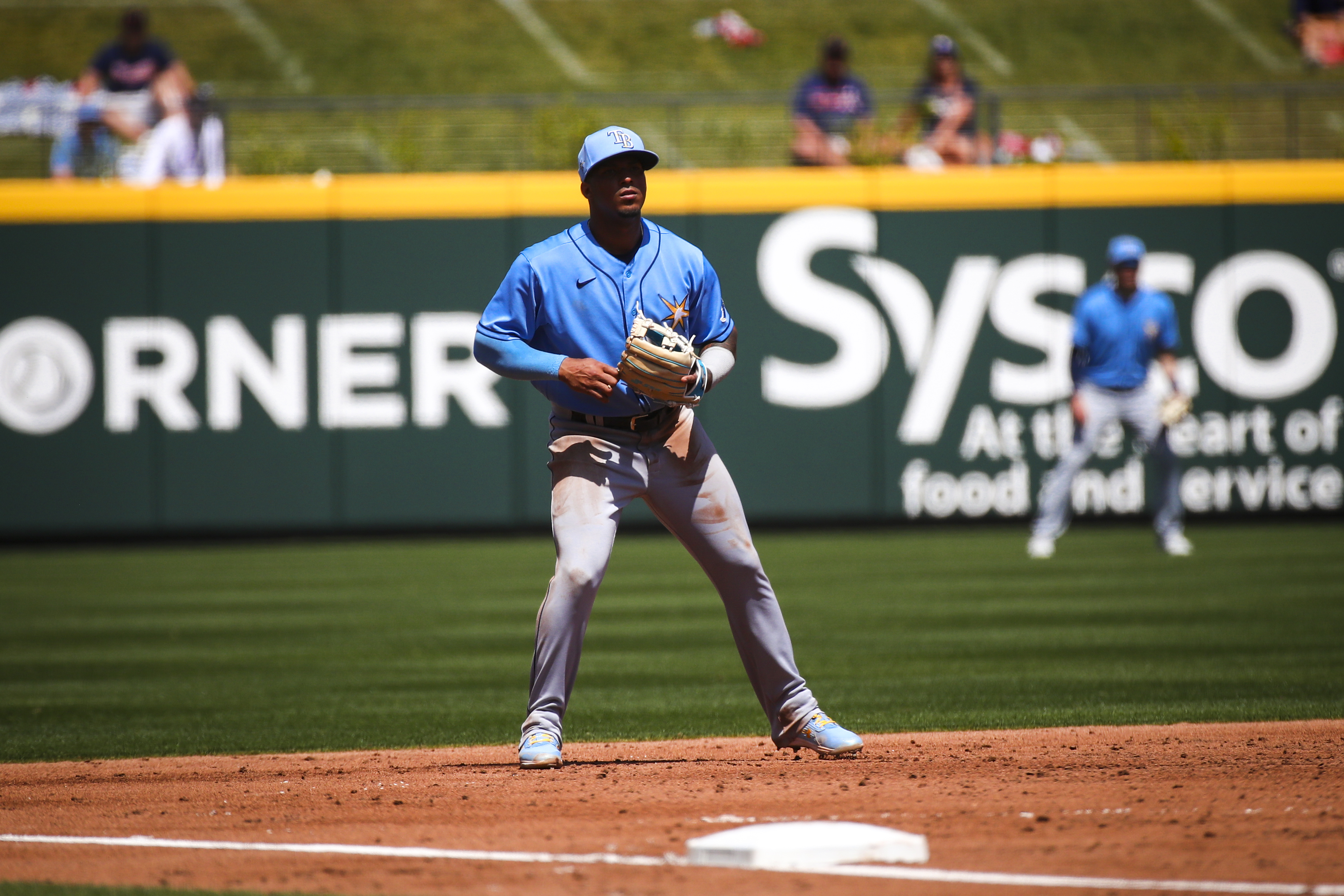 Wander Franco #5 Tampa Bay Rays Light Blue Cool Base Jersey