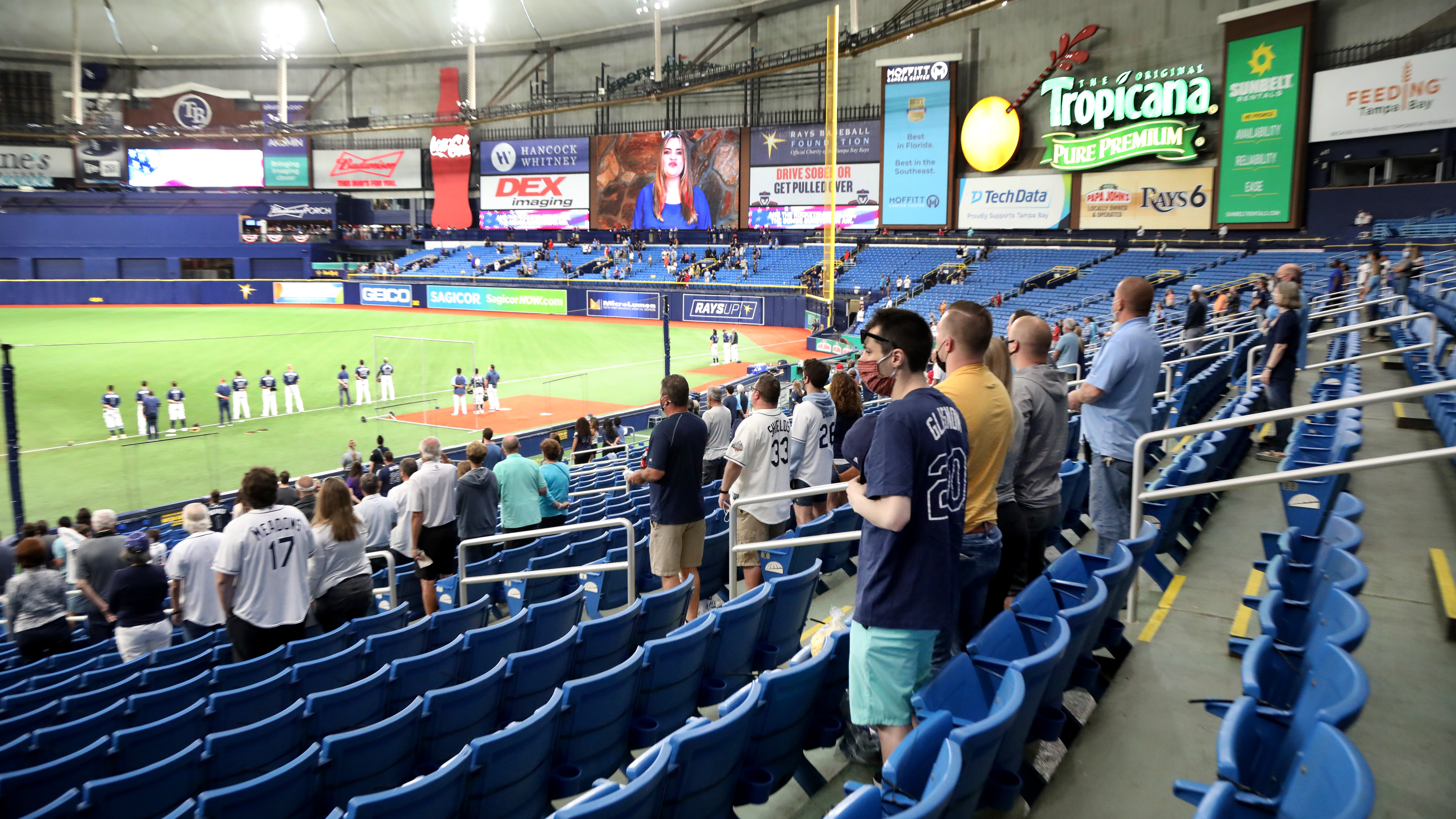 Rays to increase Trop capacity to 20,000, relax mask requirement