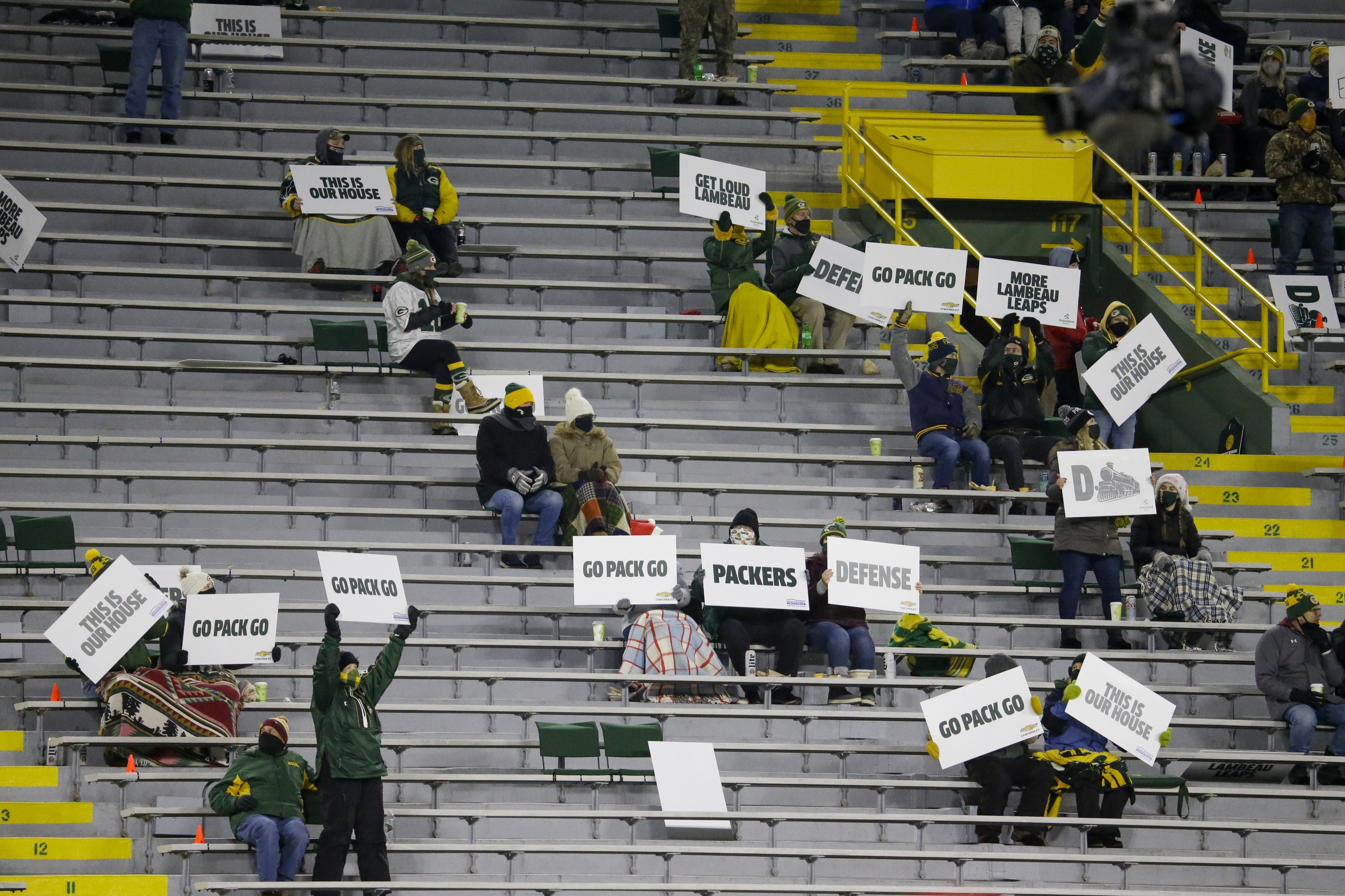 Lambeau Field, section 117, home of Green Bay Packers, page 1