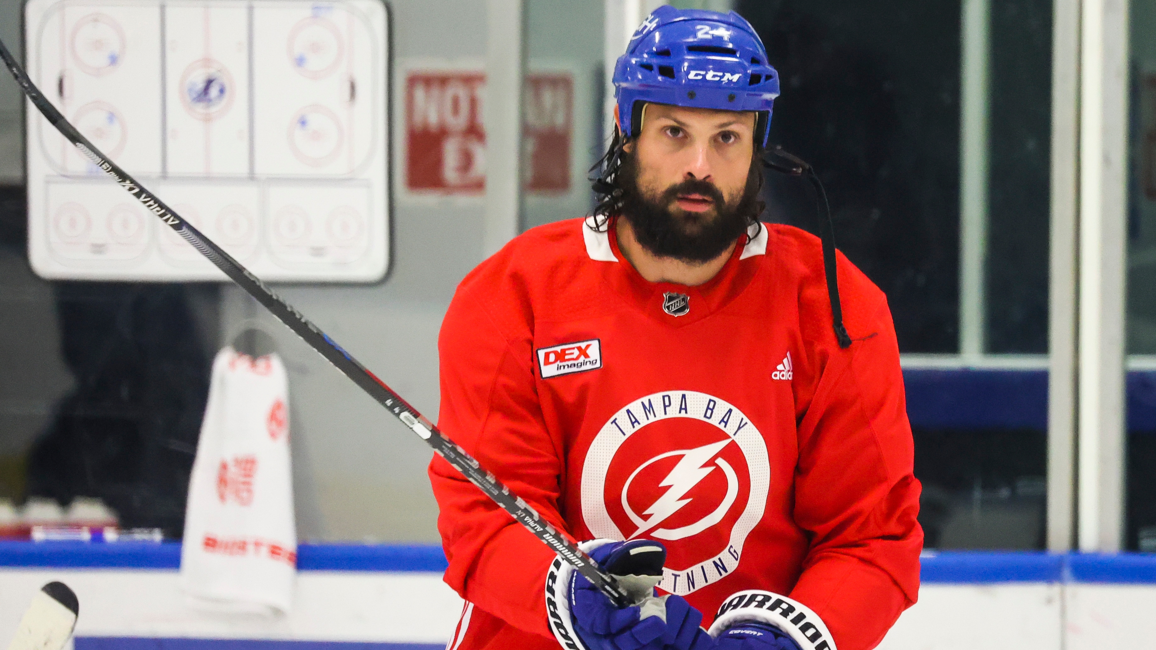 Tampa Bay Lightning Name Number Team Worn Practice Jersey