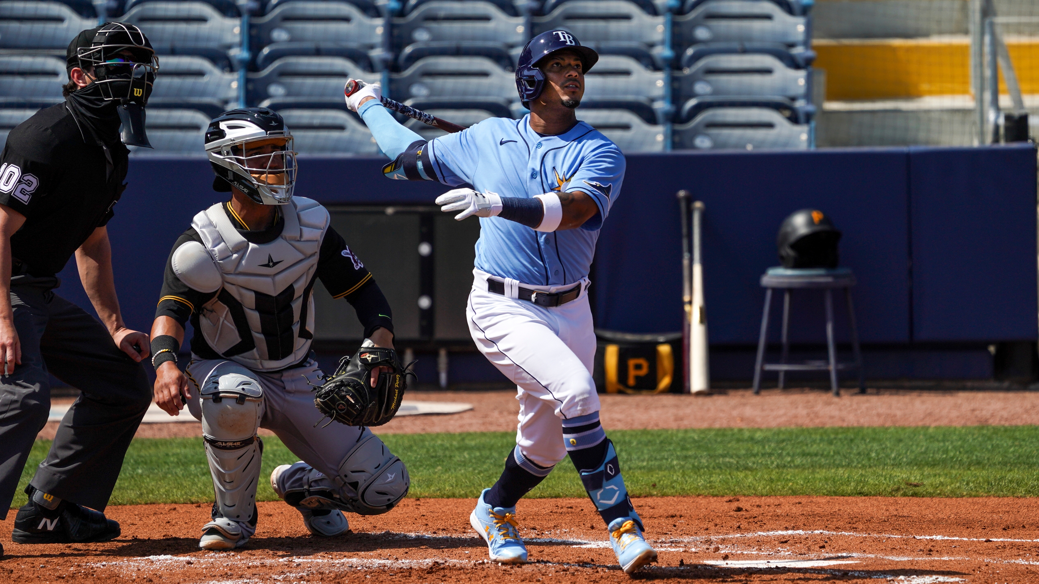 They grow up so fast 🥺 @rays @mlb #wanderfranco #baseball #durhambull