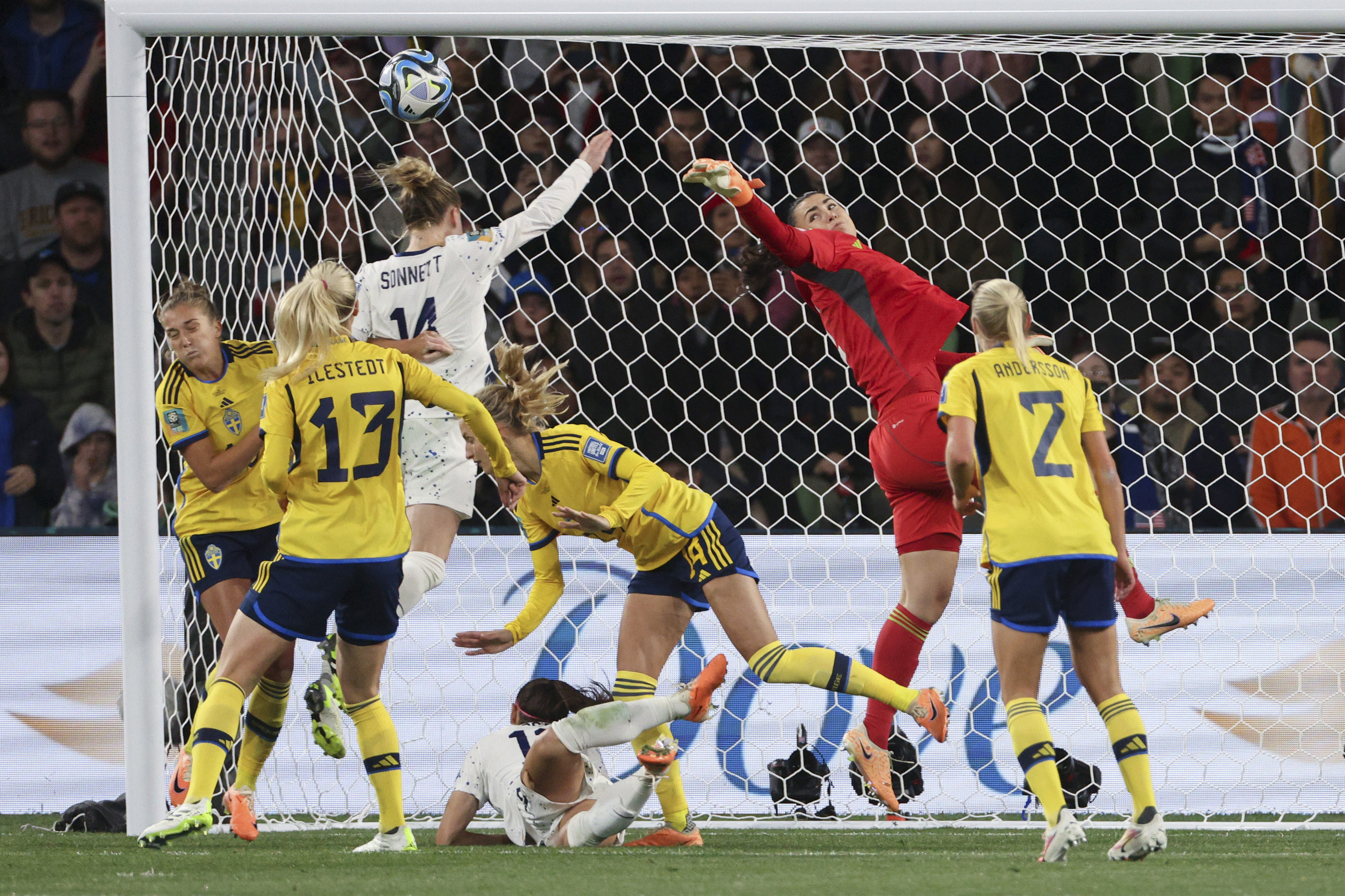 Sweden Eliminates the U.S. From Women's World Cup, by a Millimeter