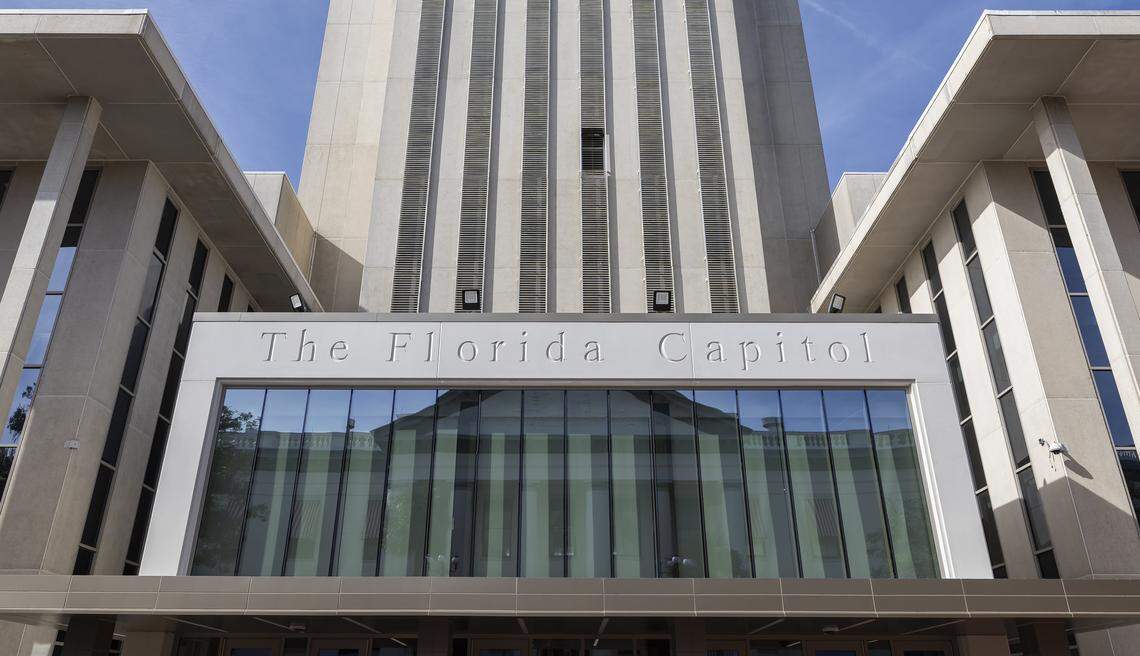 A view of the Florida Capitol before the start of the legislative session on Monday, Jan. 12, 2026, in Tallahassee, Fla.