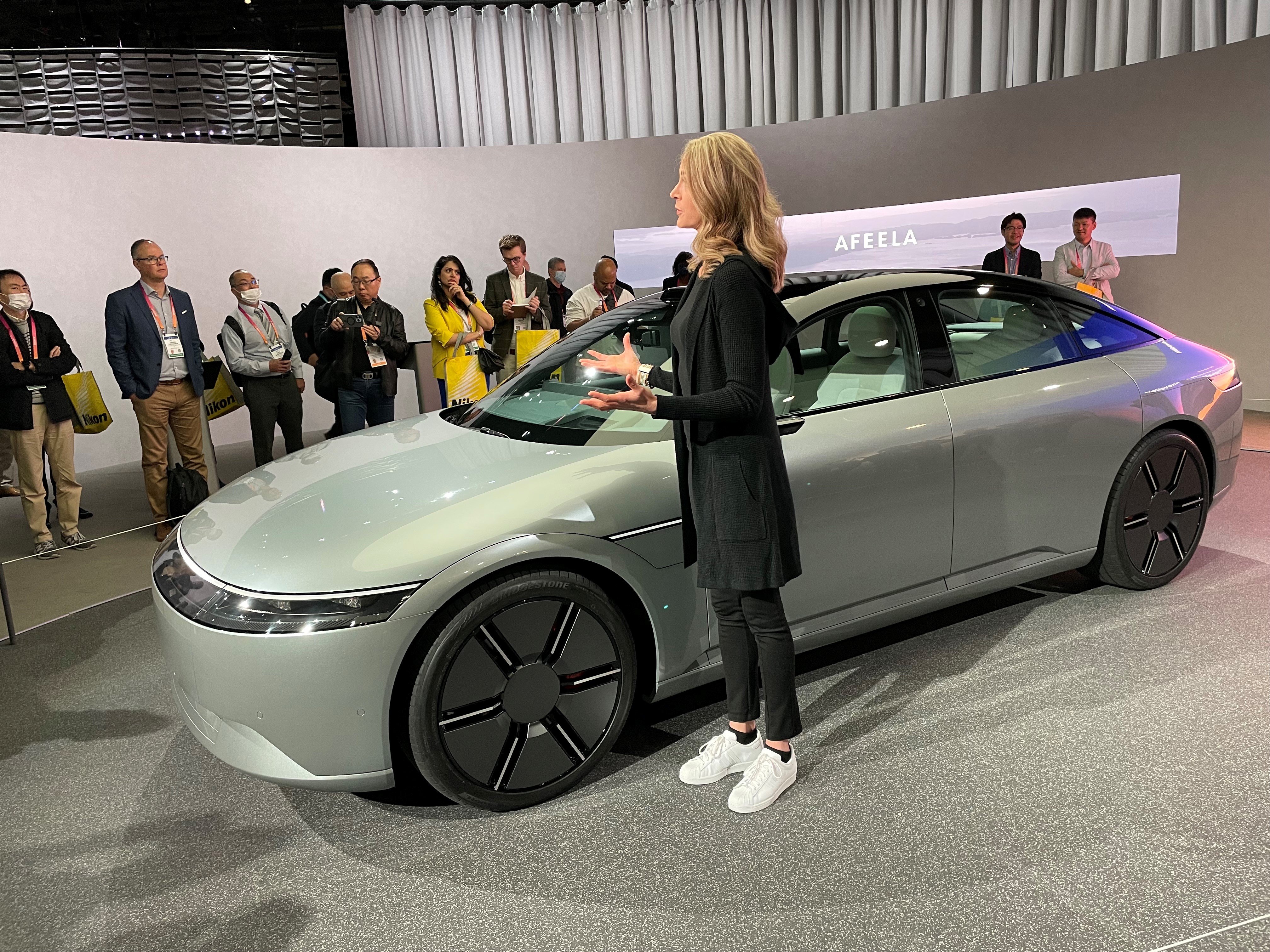 Volkswagen ID.7 Electric Sedan Debuts at CES Coated in Colorful