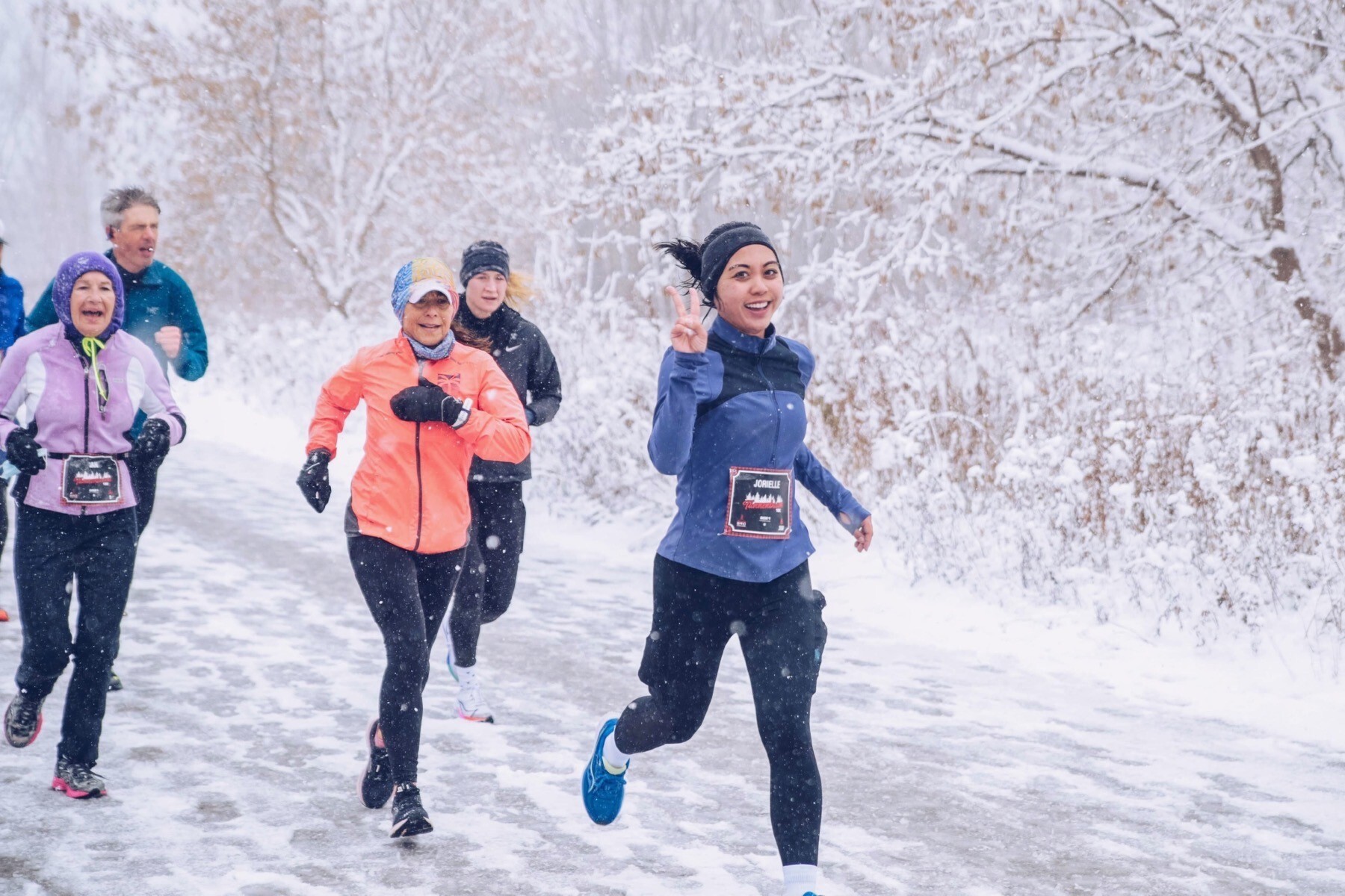 Winter jogging breaks the trend