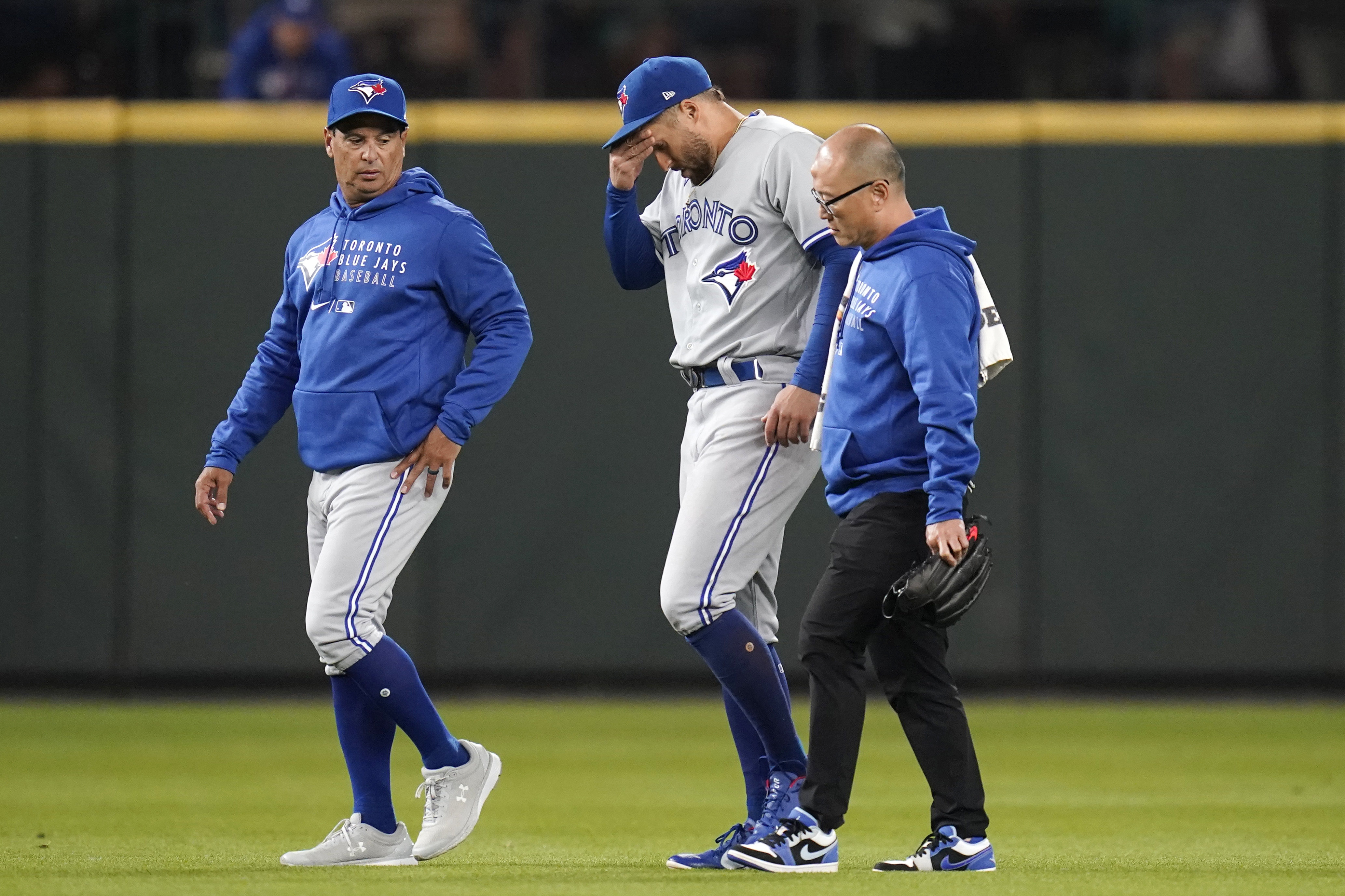 George Springer injury update: Blue Jays OF pulled from game after