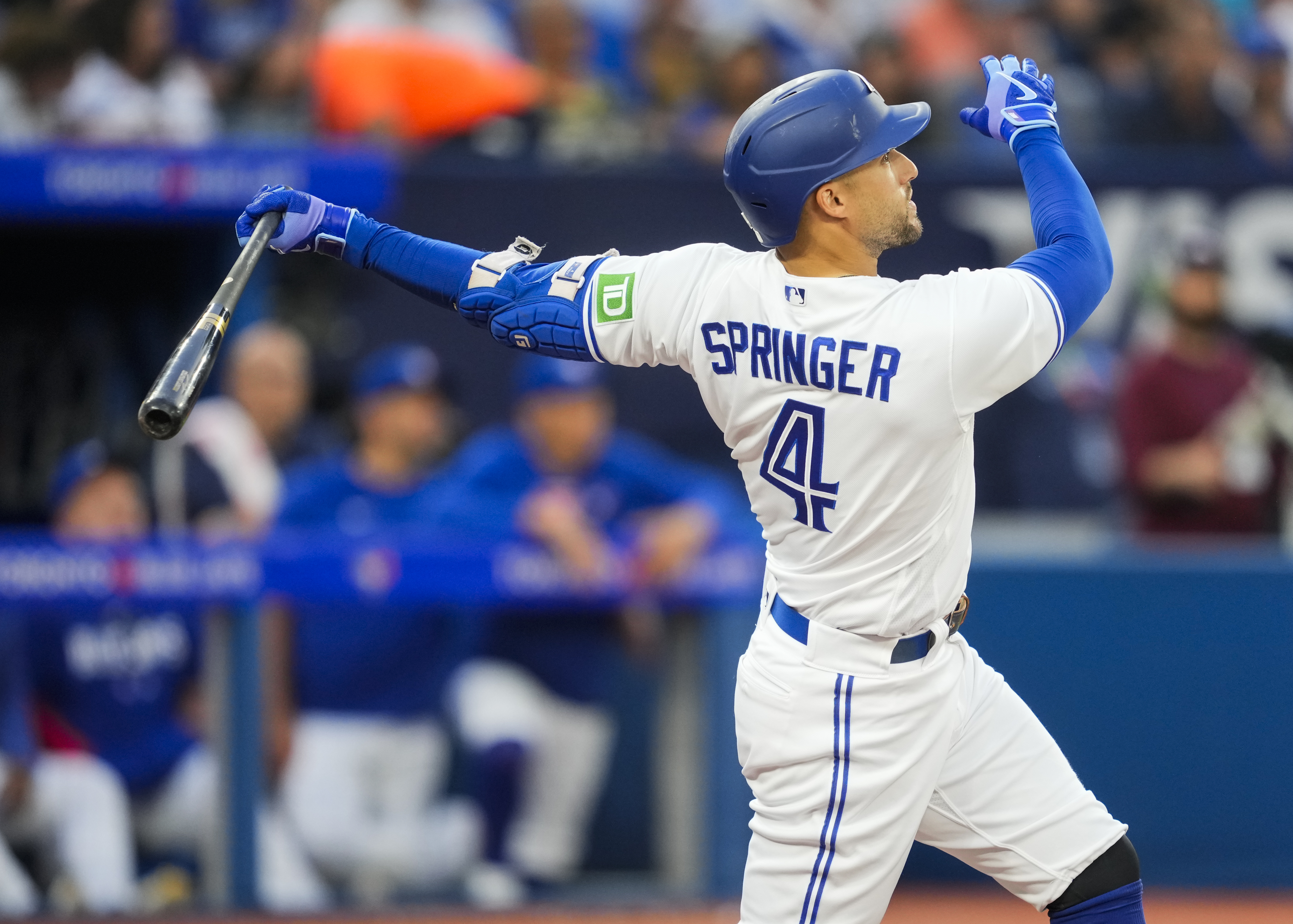 Springer's RBI single helps him avoid dubious record and leads Blue Jays to  4-1 win