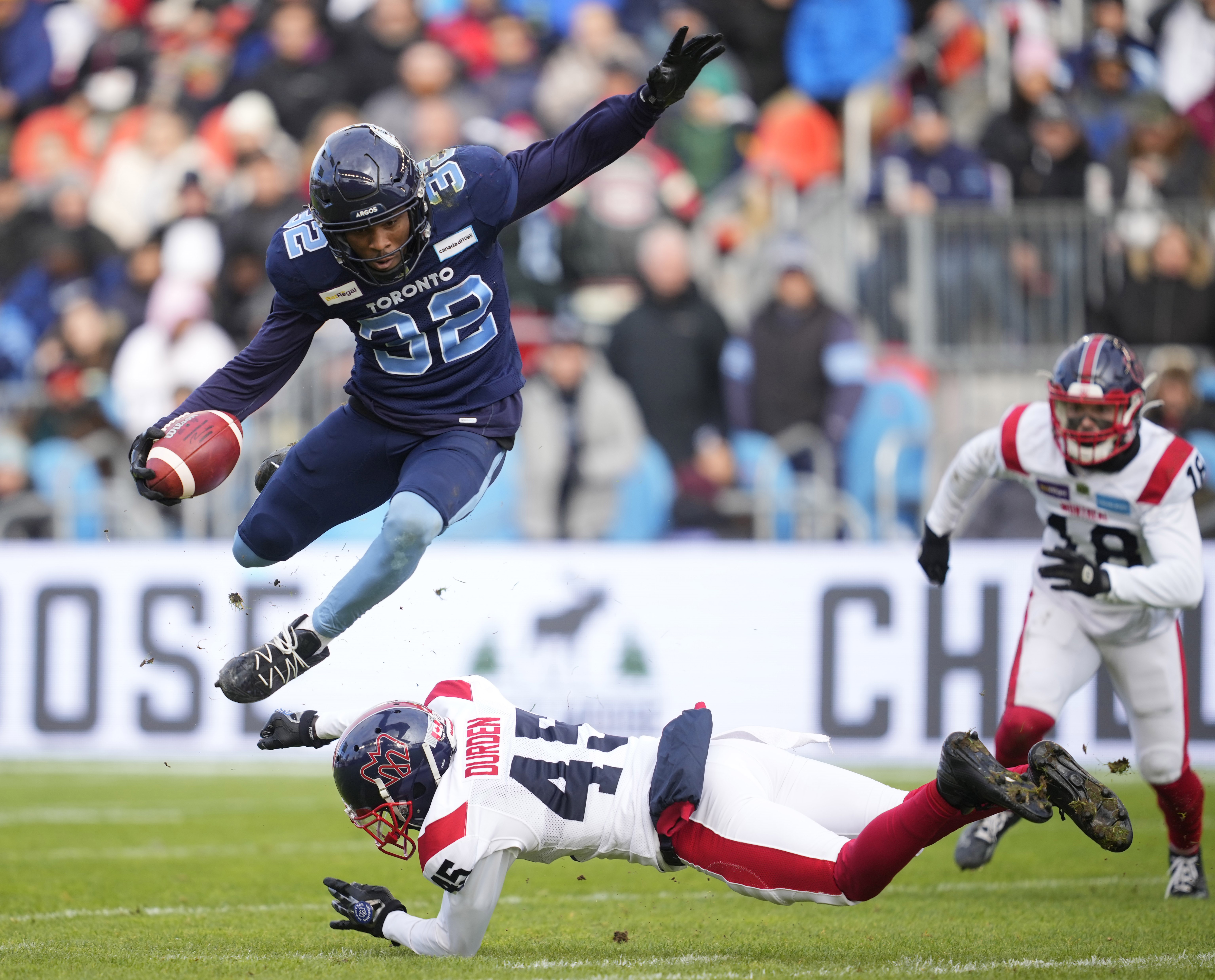 Argos shovel out of early hole to defeat Stampeders in 105th Grey