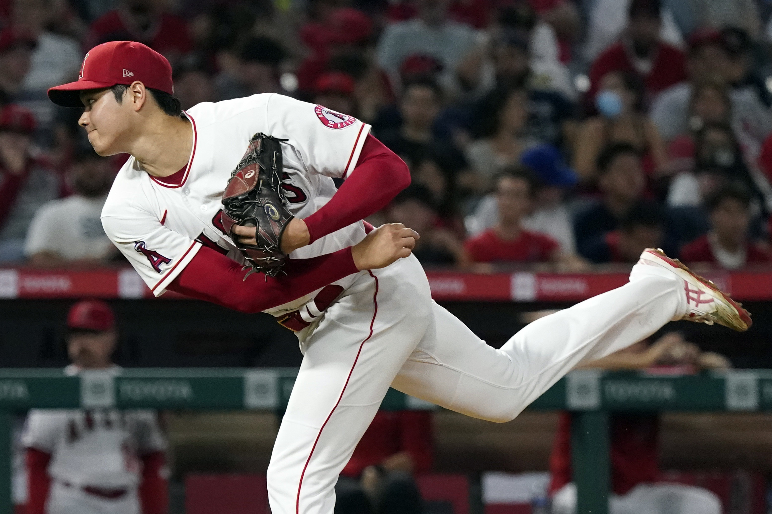 Ohtani hurls 6 innings, doubles in Angels' 6-3 win over Jays