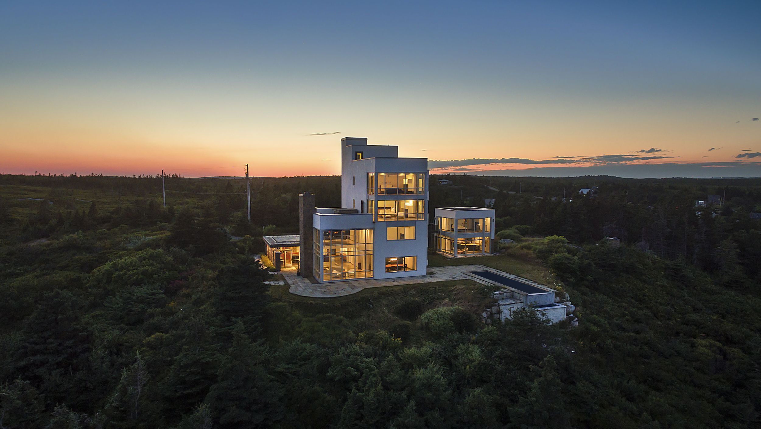 Treow Brycg Is a Fortress-Like Home on the South Shore of Nova Scotia