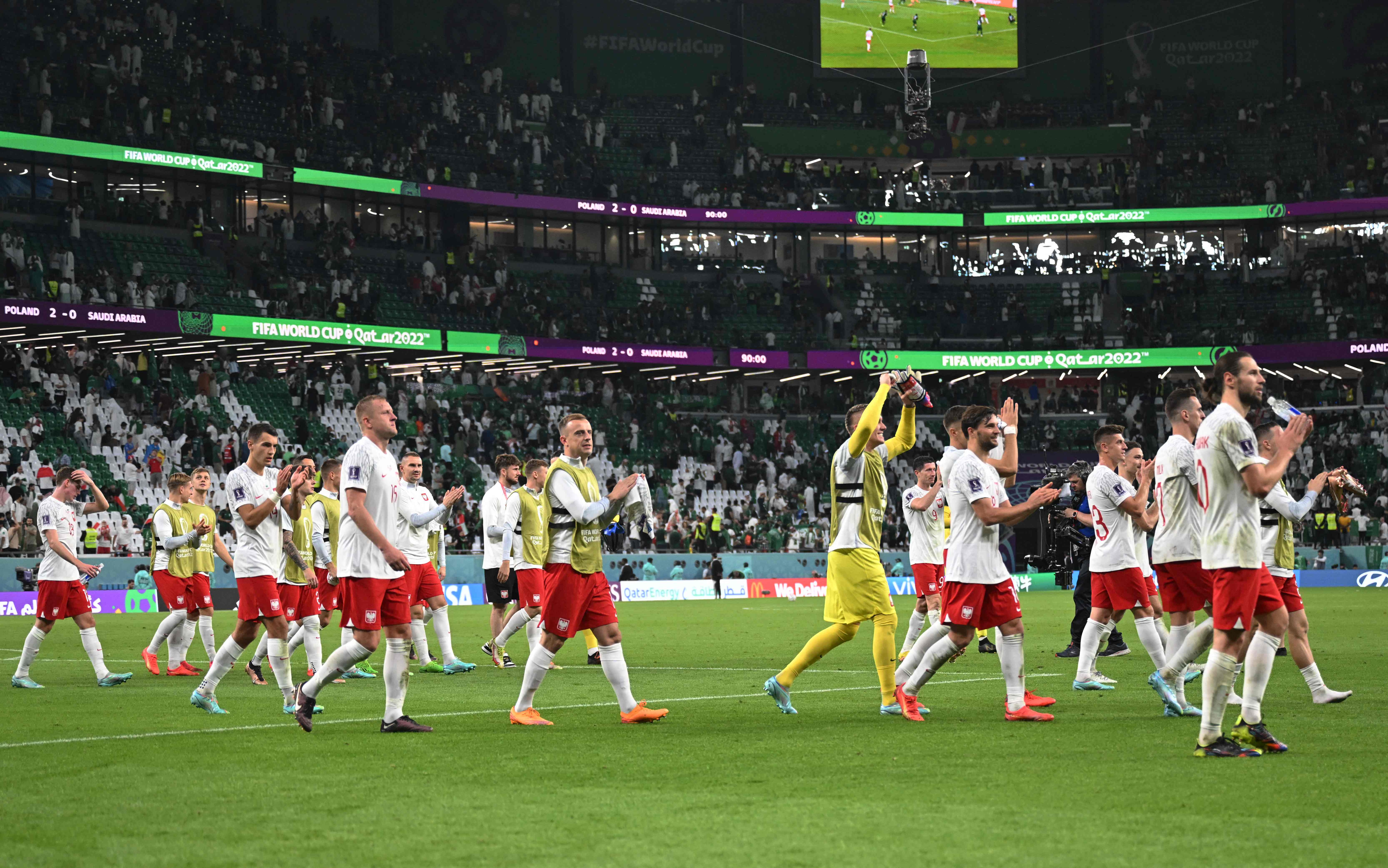 Lewandowski scores at World Cup, Poland beats Saudis 2-0