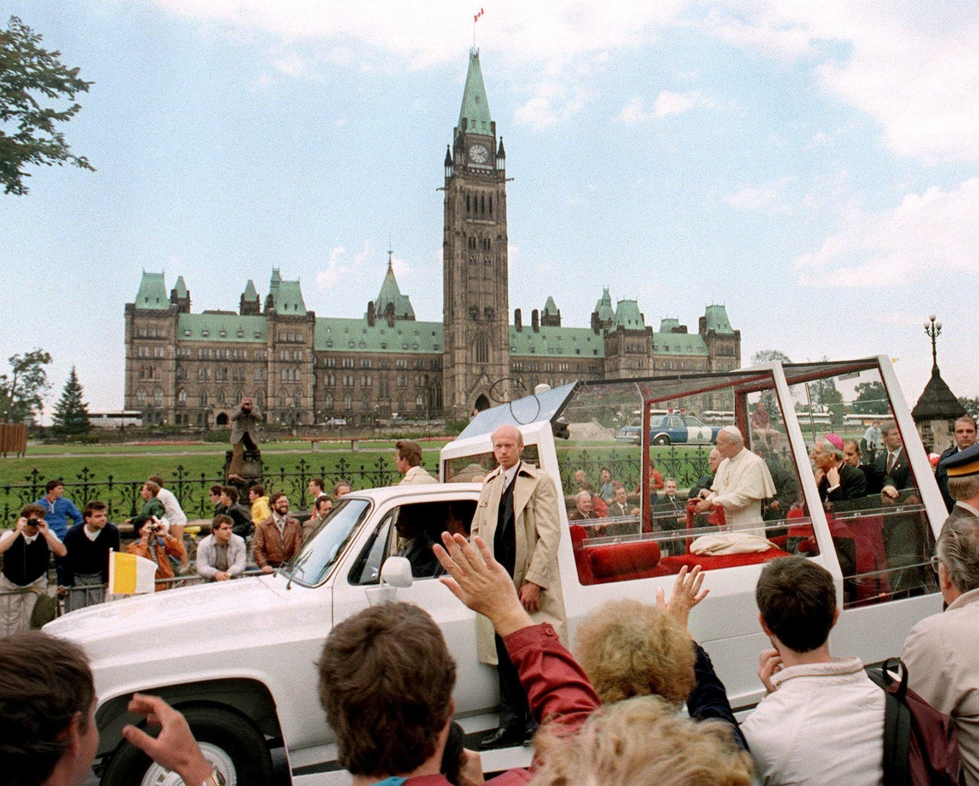 Historical photos from the late Pope John Paul II's last Canadian