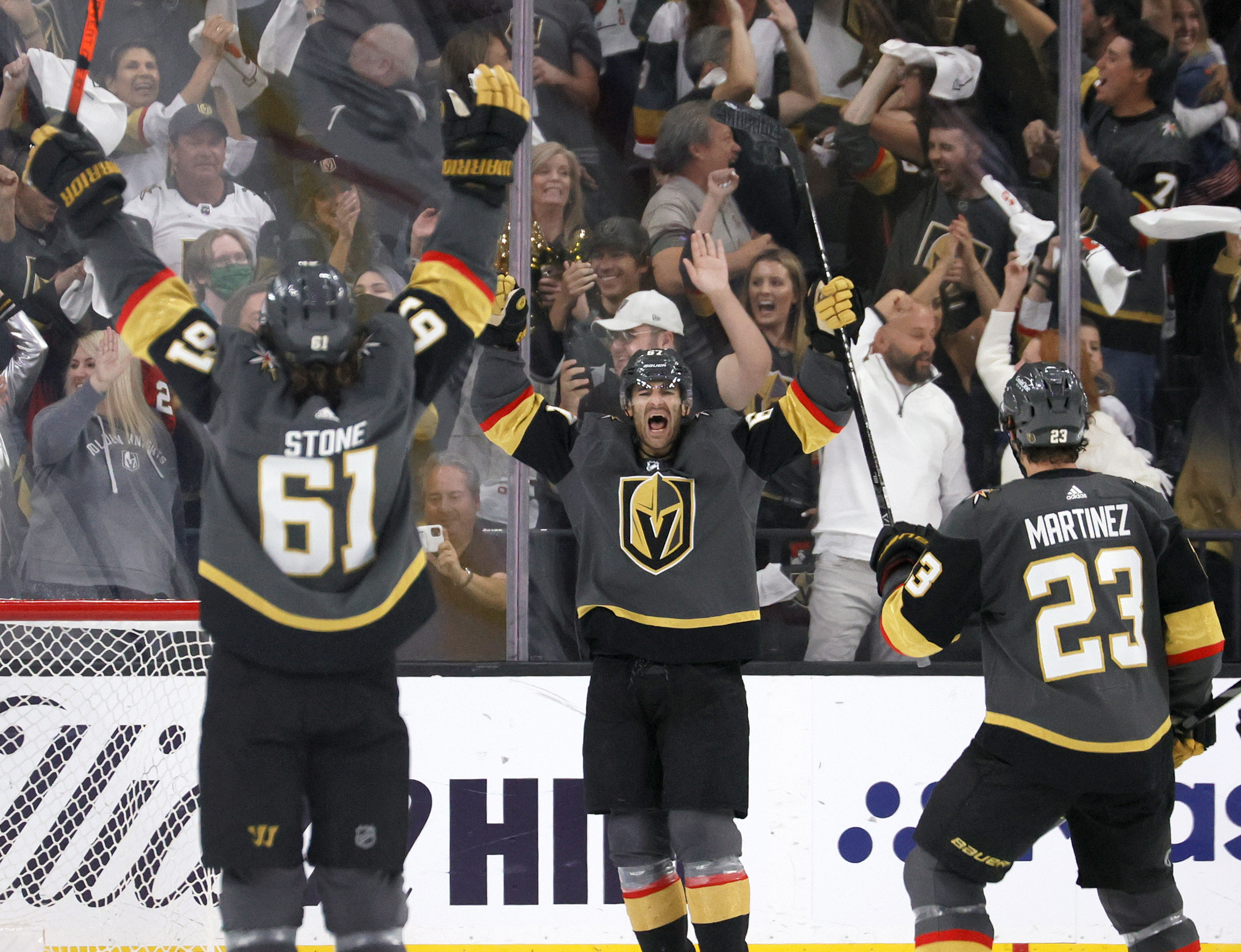 Vegas Golden Knights defenseman Alec Martinez (23) skates during the second  period in Game 4 of the NHL hockey Stanley Cup Finals against the Florida  Panthers, Saturday, June 10, 2023, in Sunrise