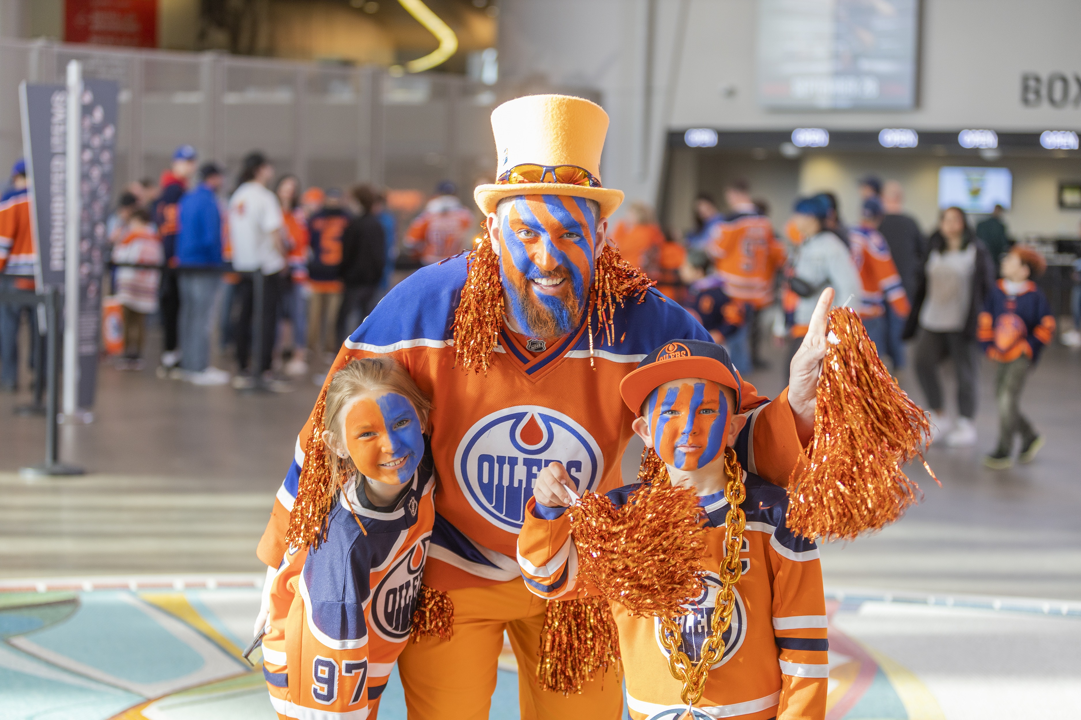 Edmonton Oilers fans show their high-octane team spirit