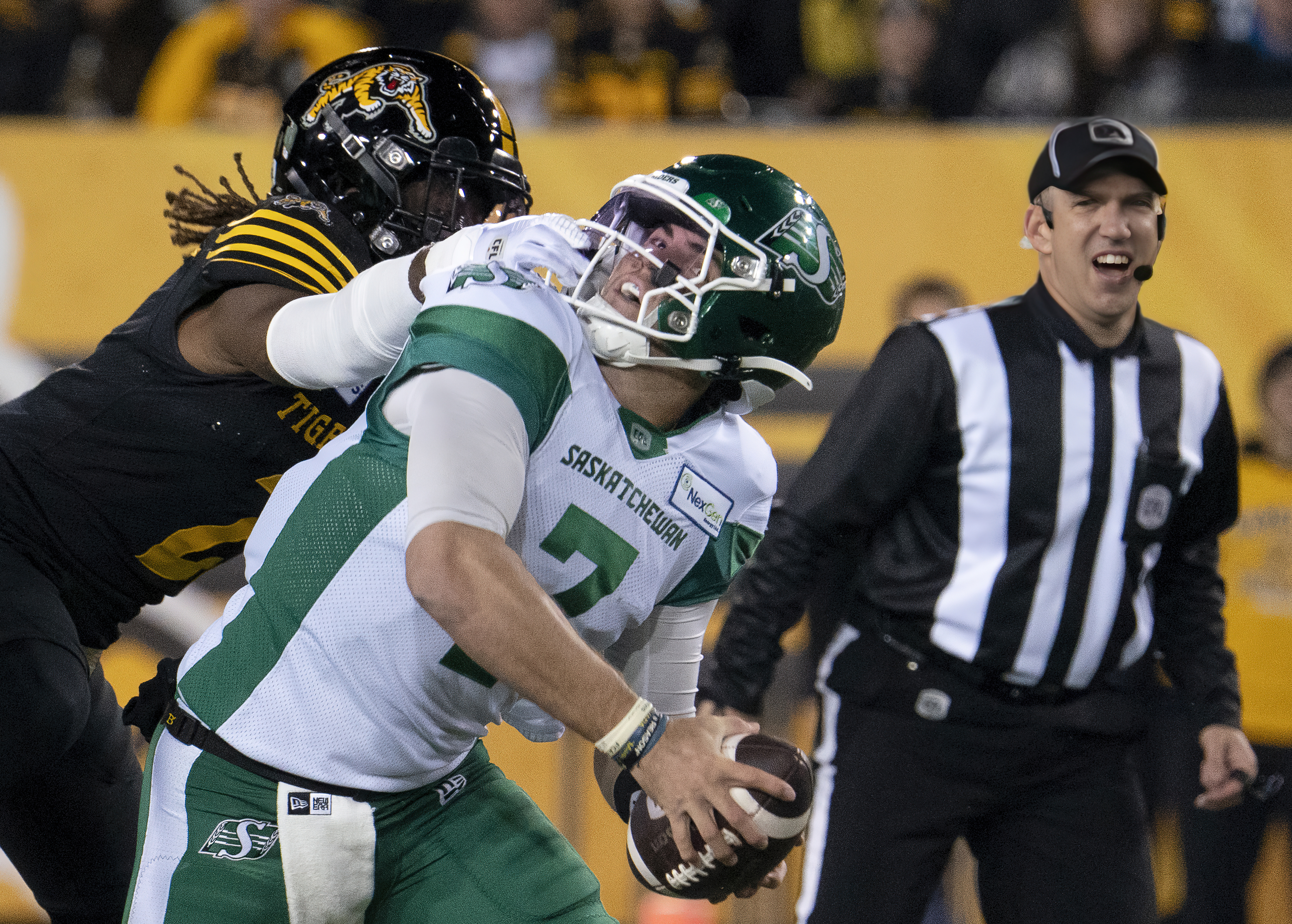 Small's four field goals lead Ticats past Riders 18-14 - The Globe