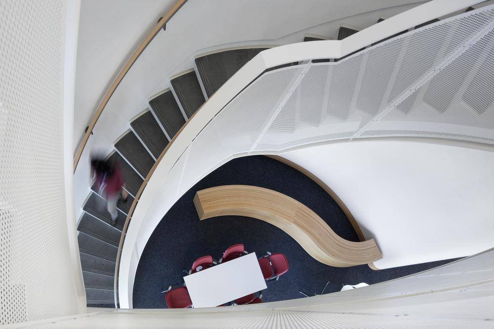 Chicago Sports Depot's stylish staircase makes a statement with dynamic LED  lighting