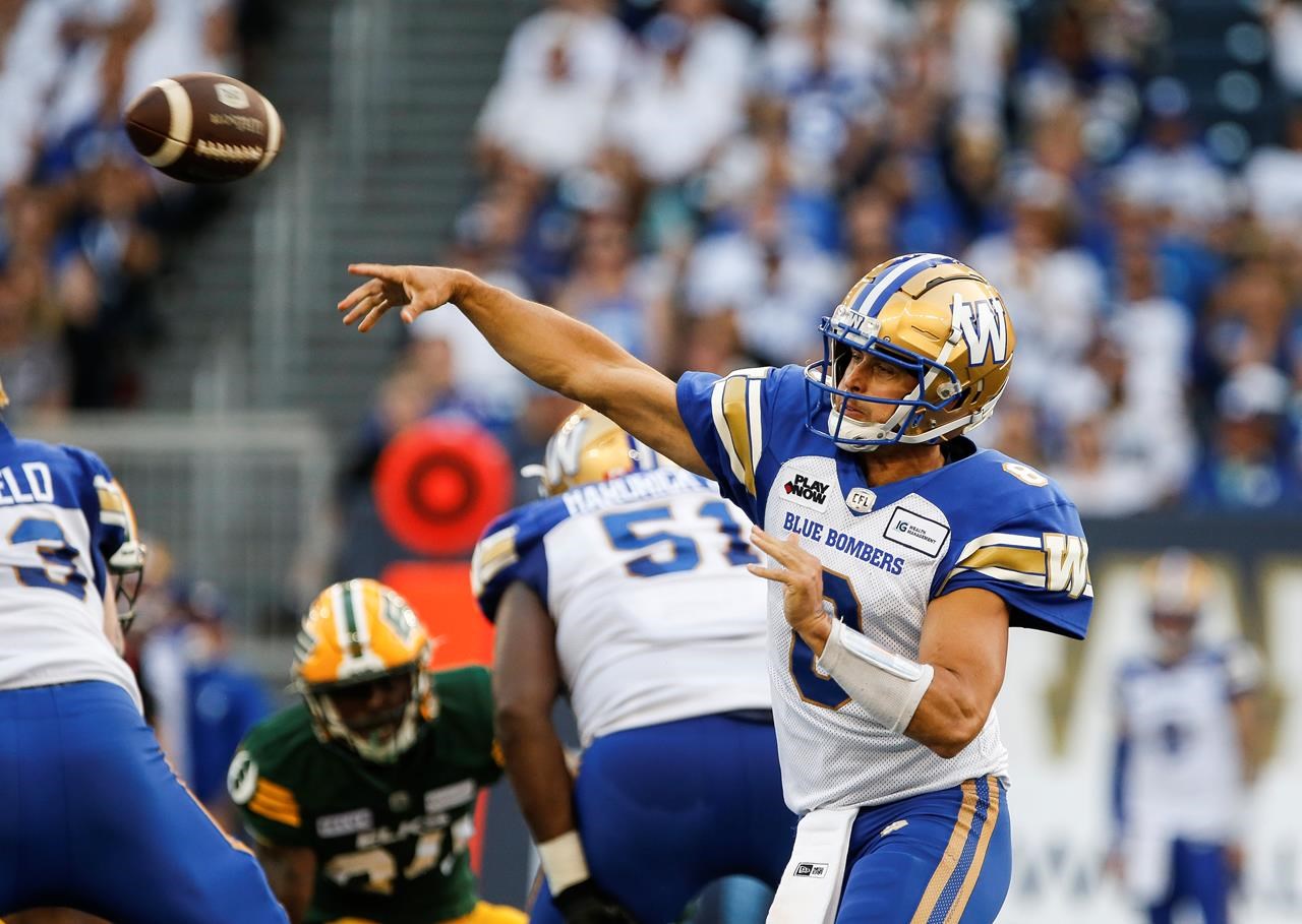 Blue Bombers become first CFL team to earn playoff spot with 26-16