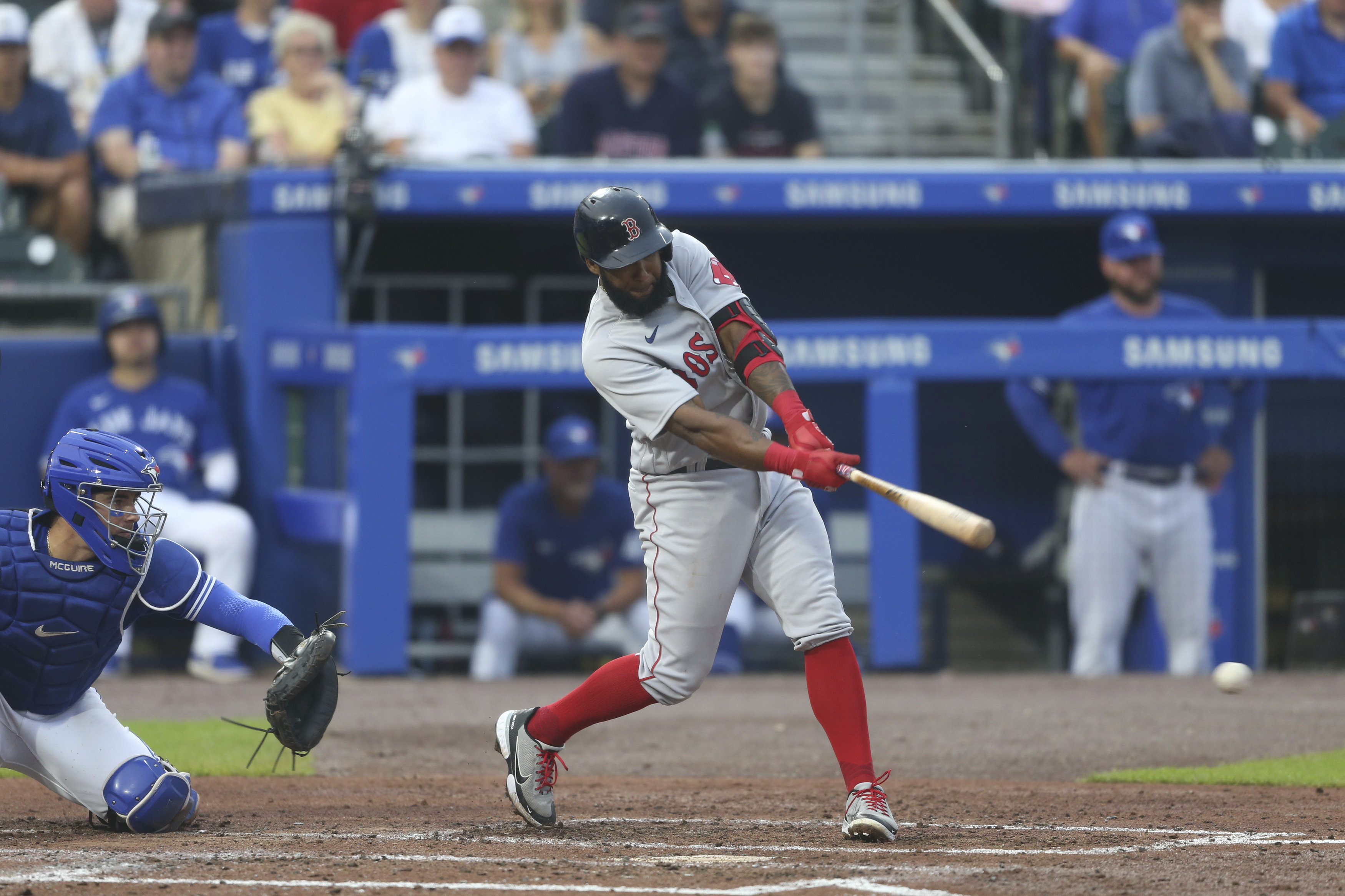 Renfroe's slam leads 6 HRs as Red Sox rout Blue Jays 13-4