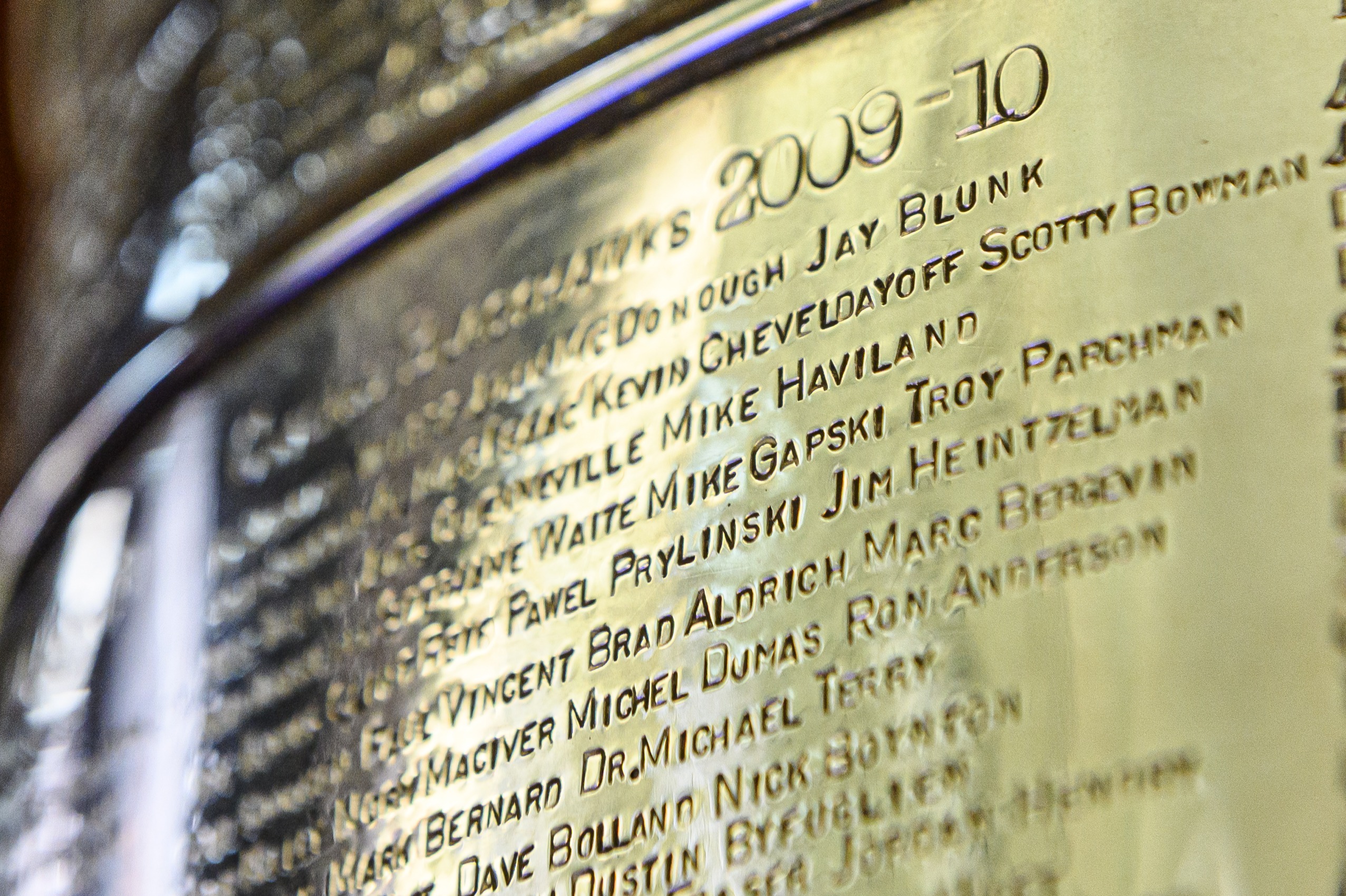 Brad Aldrich's name crossed out on Stanley Cup by Hockey Hall of