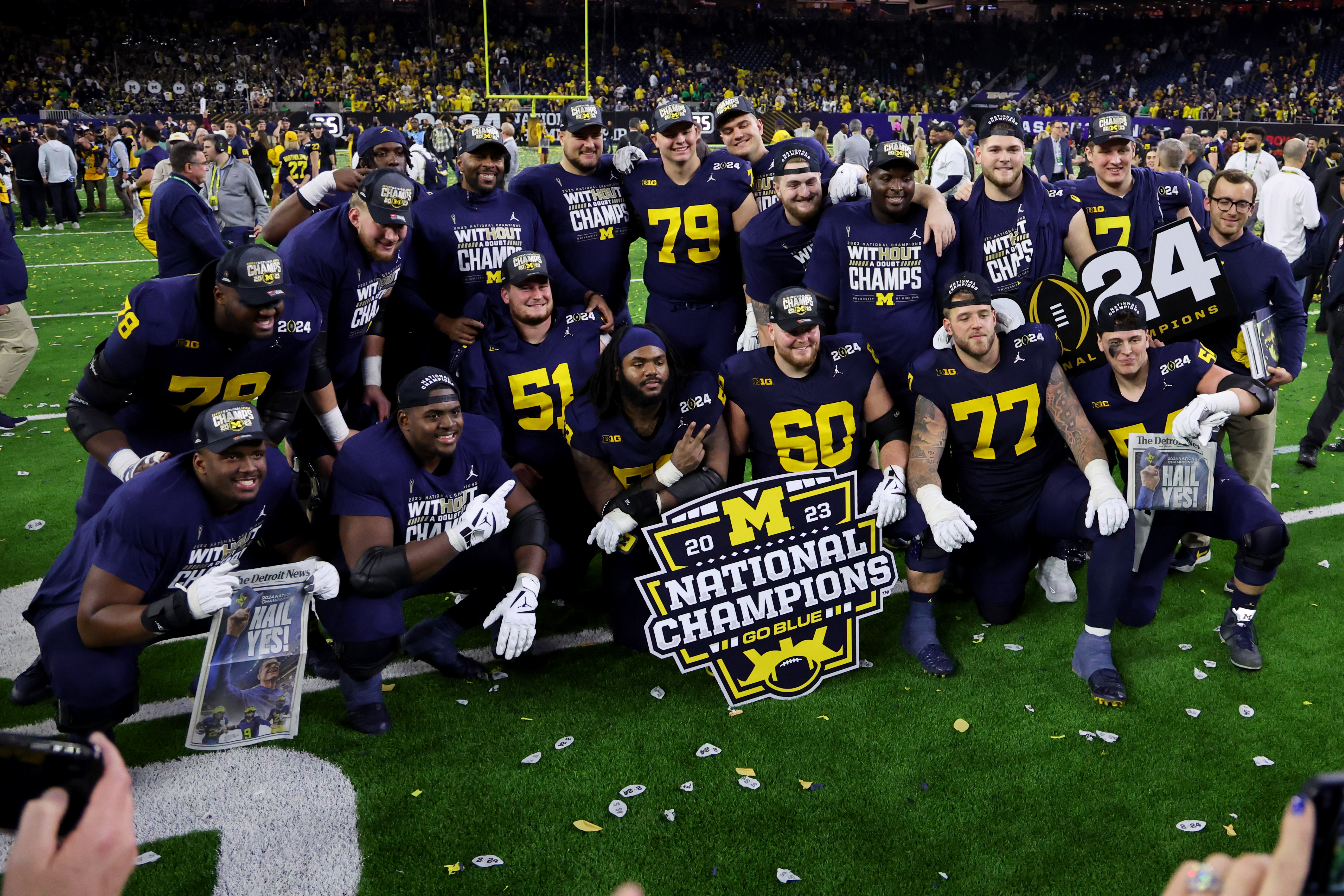 Jim Harbaugh's Michigan thumps Washington 34-13 for national title,  finishing 15-0 - The Globe and Mail