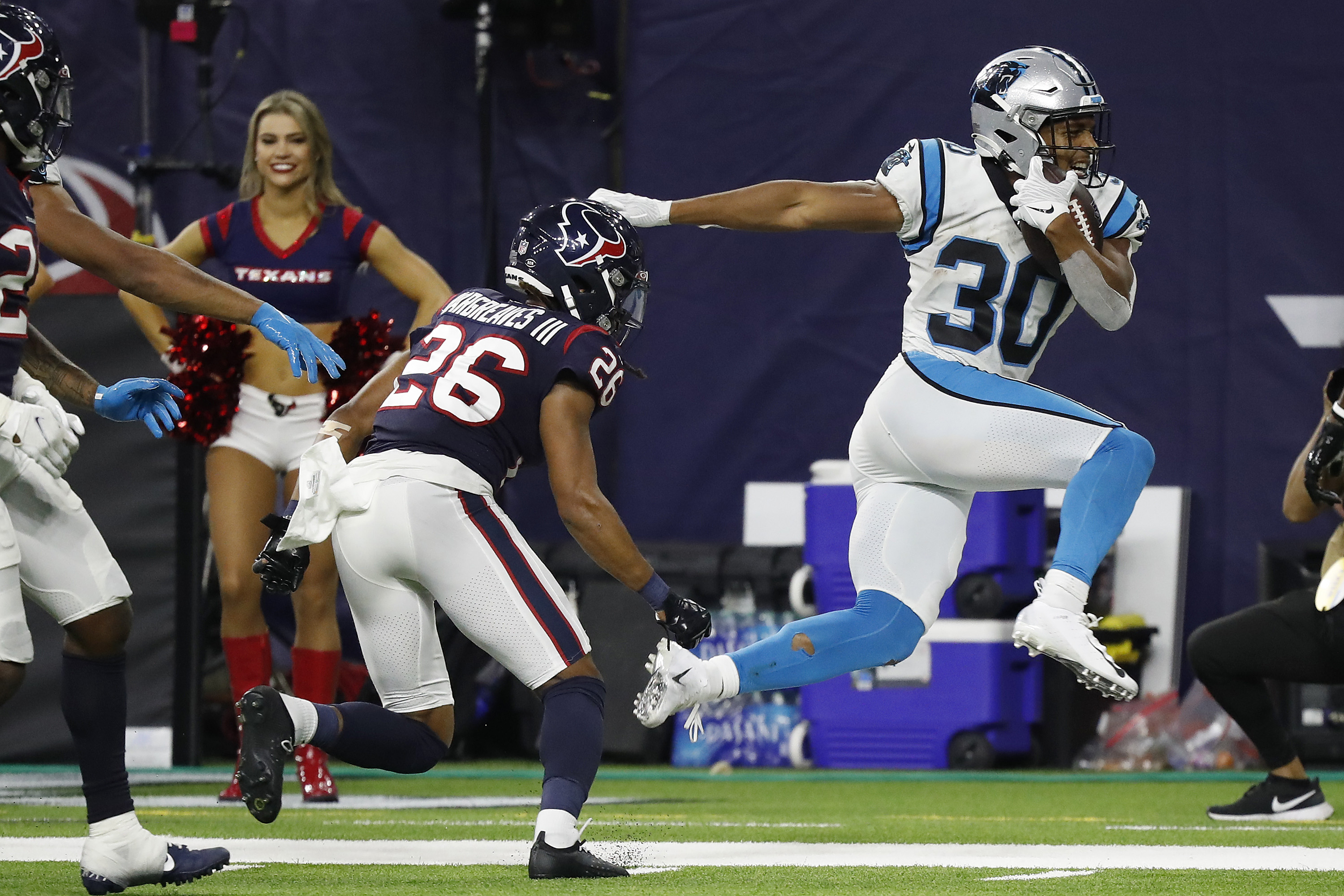 The Rush: McCaffrey hurt, but Darnold and Moore lead Panthers to win over  Texans