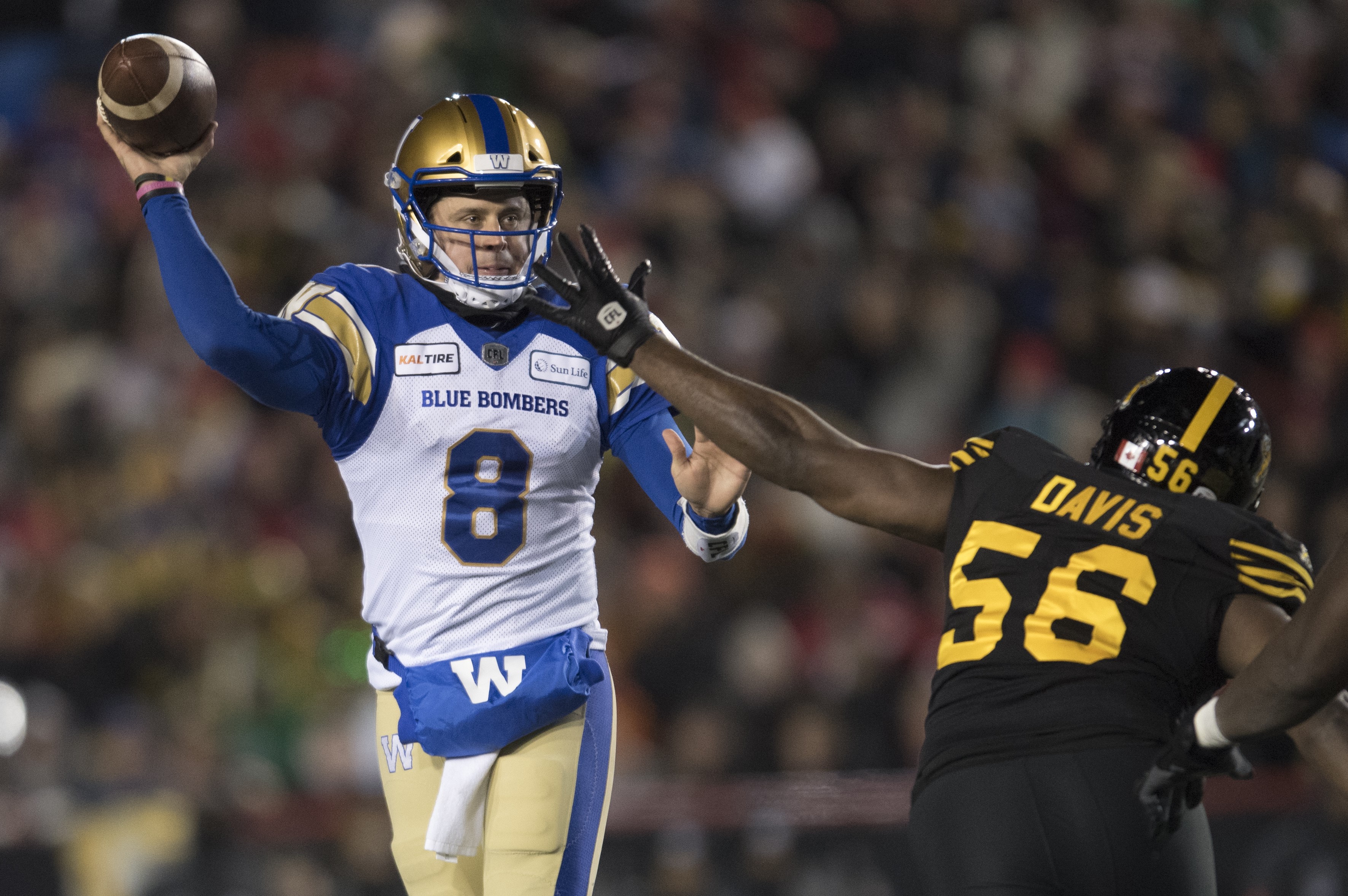 Blue Bombers quarterback Matt Nichols out for remainder of CFL