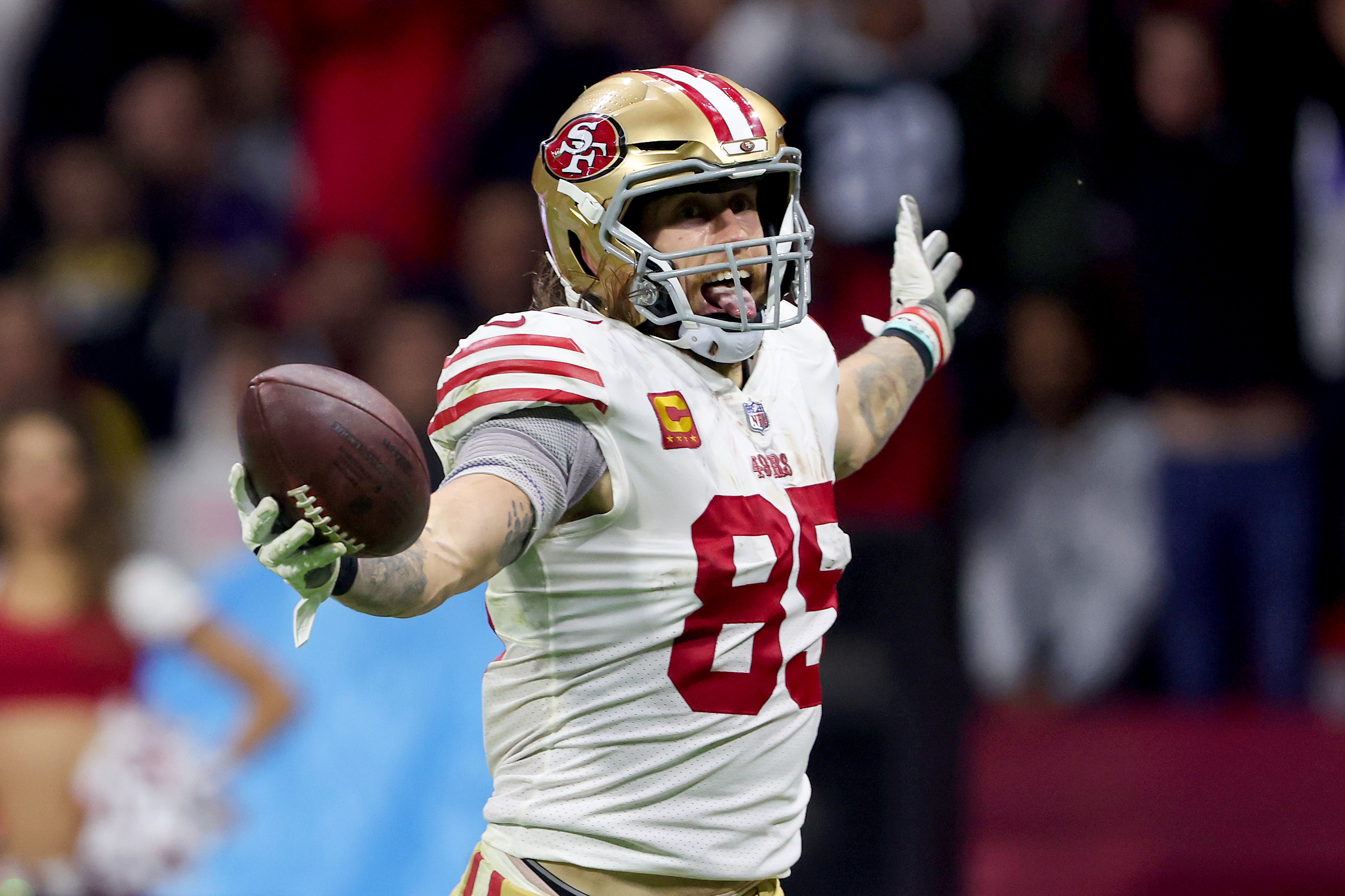 Niners TE George Kittle (groin) inactive for season opener vs. Bears