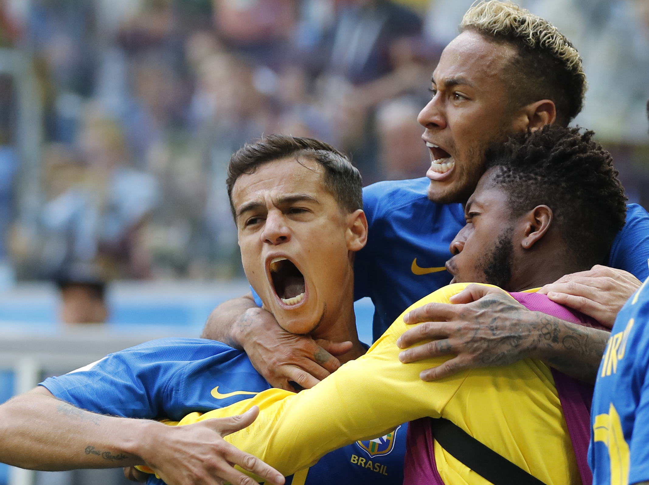 Saint Petersburg, Russia. 22nd June 2018. Roberto Firmino of Brazil during  the 2018 FIFA World Cup Group E match between Brazil and Costa Rica at  Saint Petersburg Stadium on June 22nd 2018