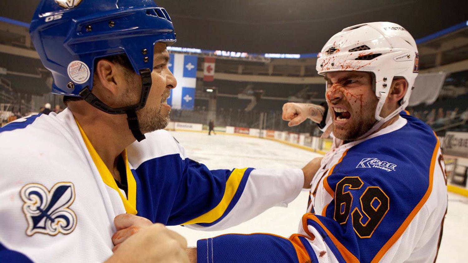 Gongshow Hockey - After being on the receiving end of a thunderous hit from  Ross 'The Boss' Rhea and being diagnosed with a concussion, Xavier Laflamme  loses his hockey mojo when he