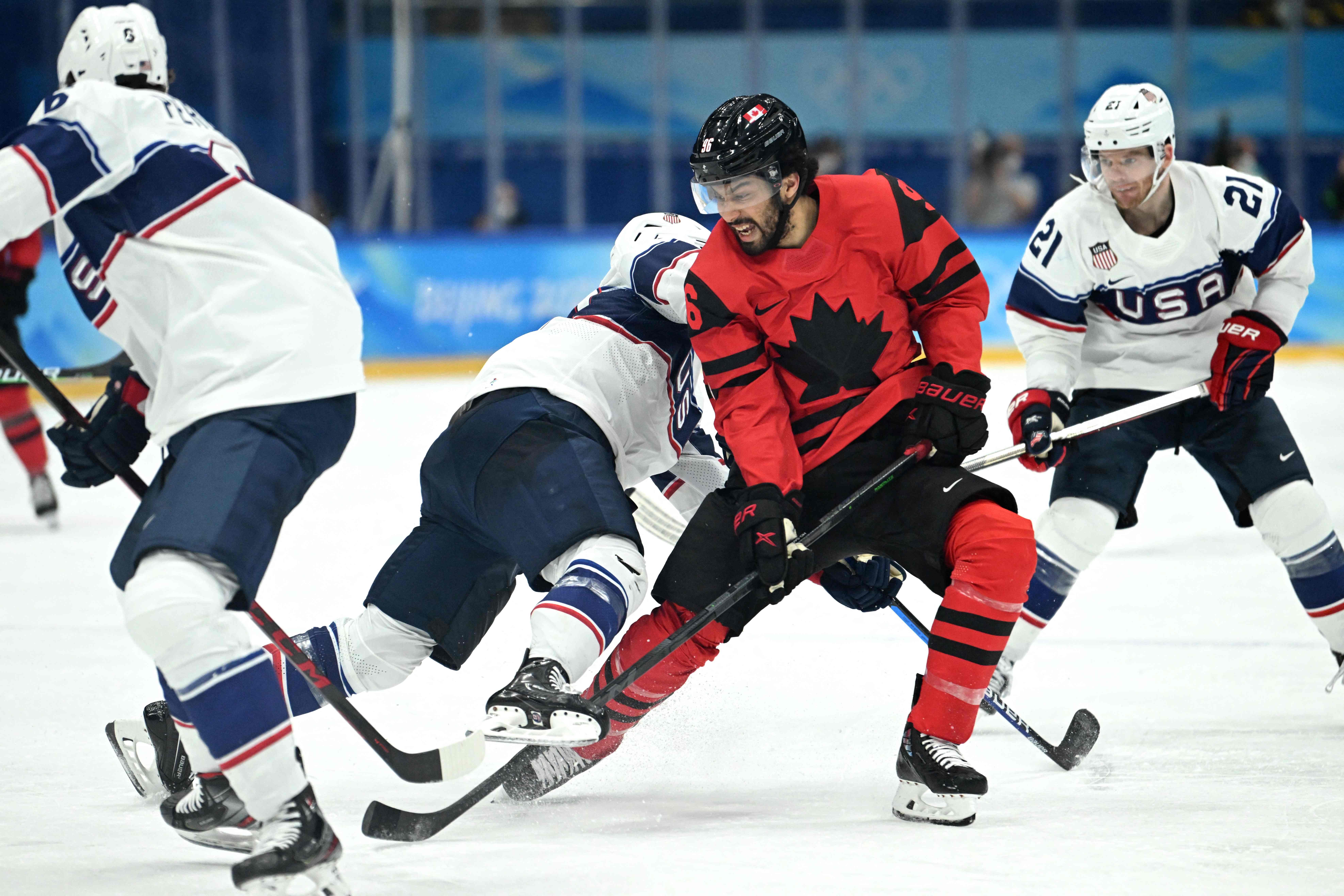 Team USA snags win over rival Canada in men's Olympic hockey
