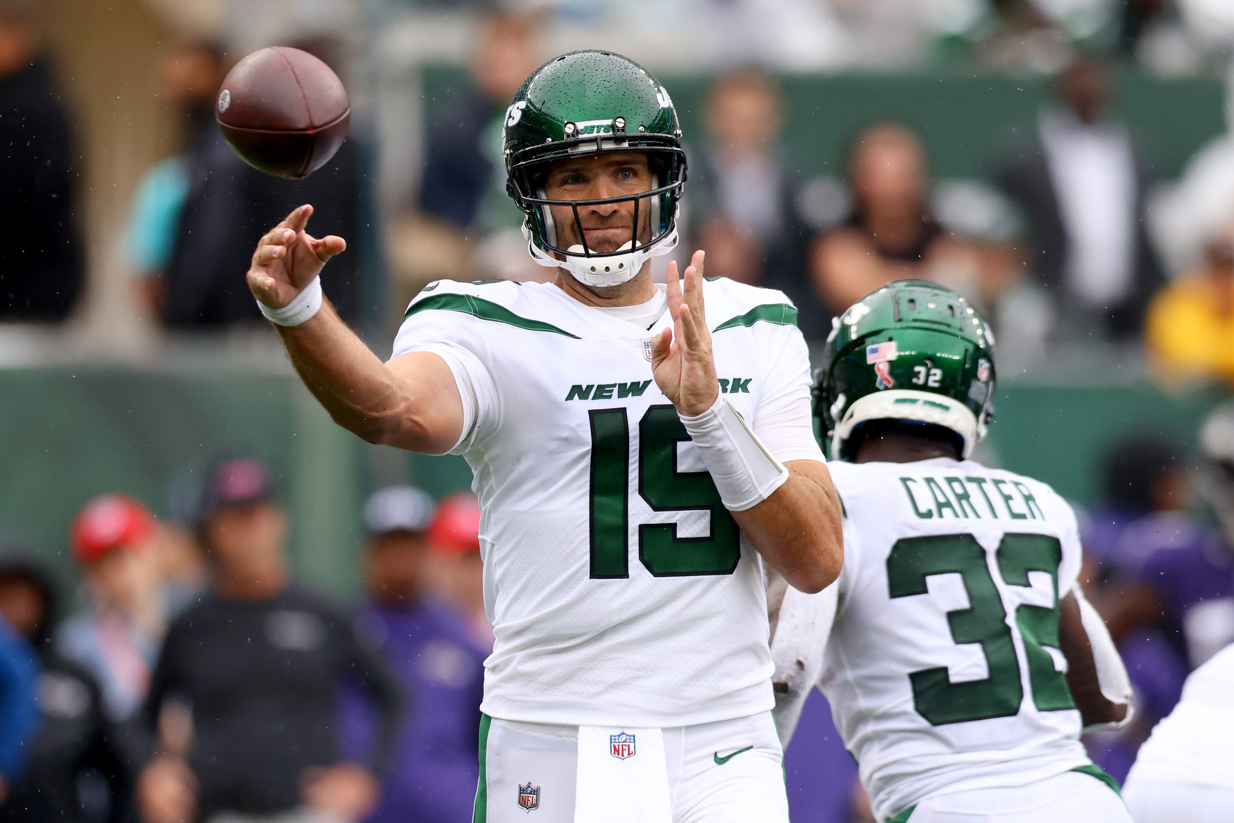 Jets' Robert Saleh sticking with Joe Flacco at QB vs. Browns