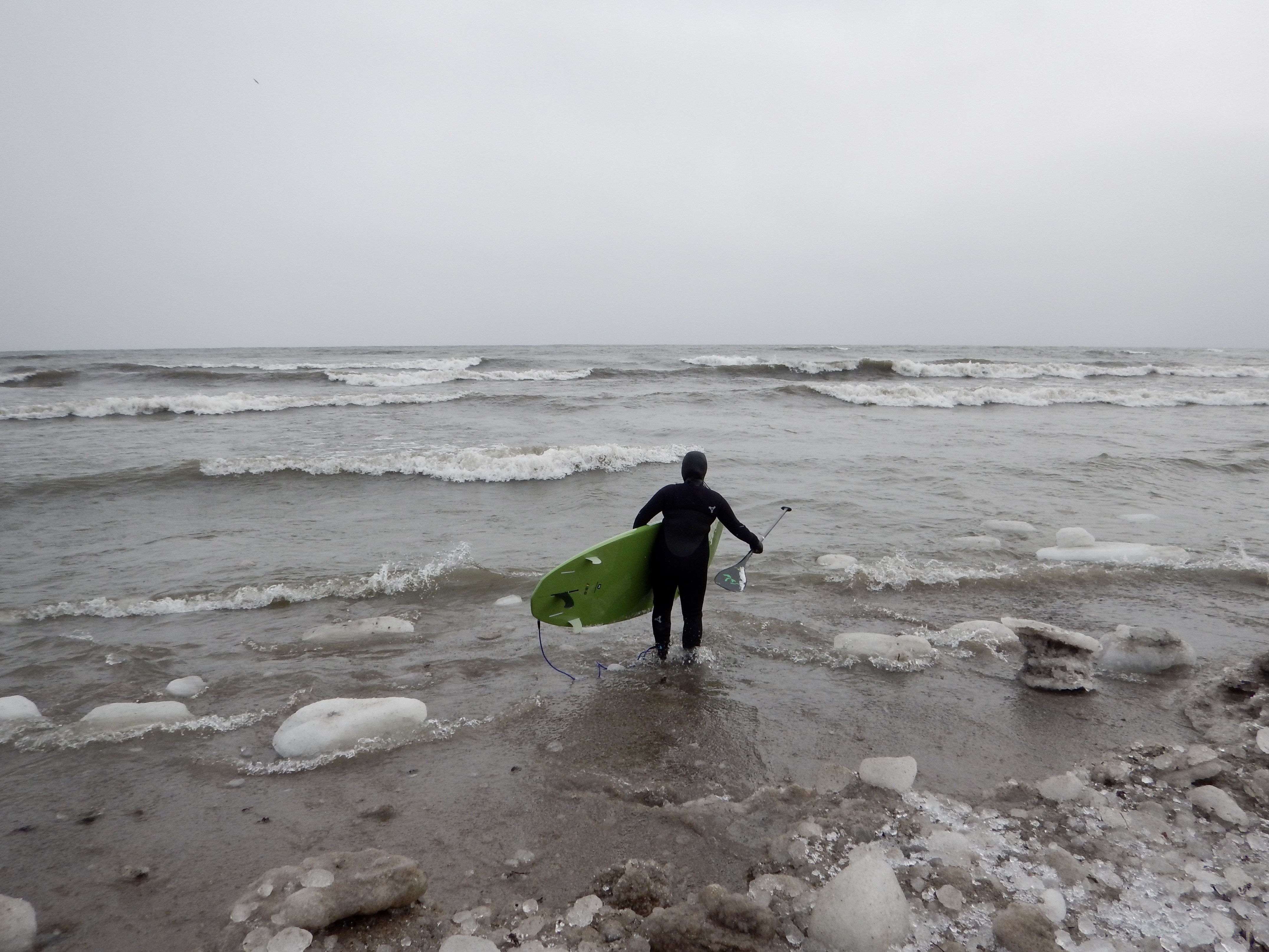 Winter surfing in the frigid waters of Canada s lakes and oceans