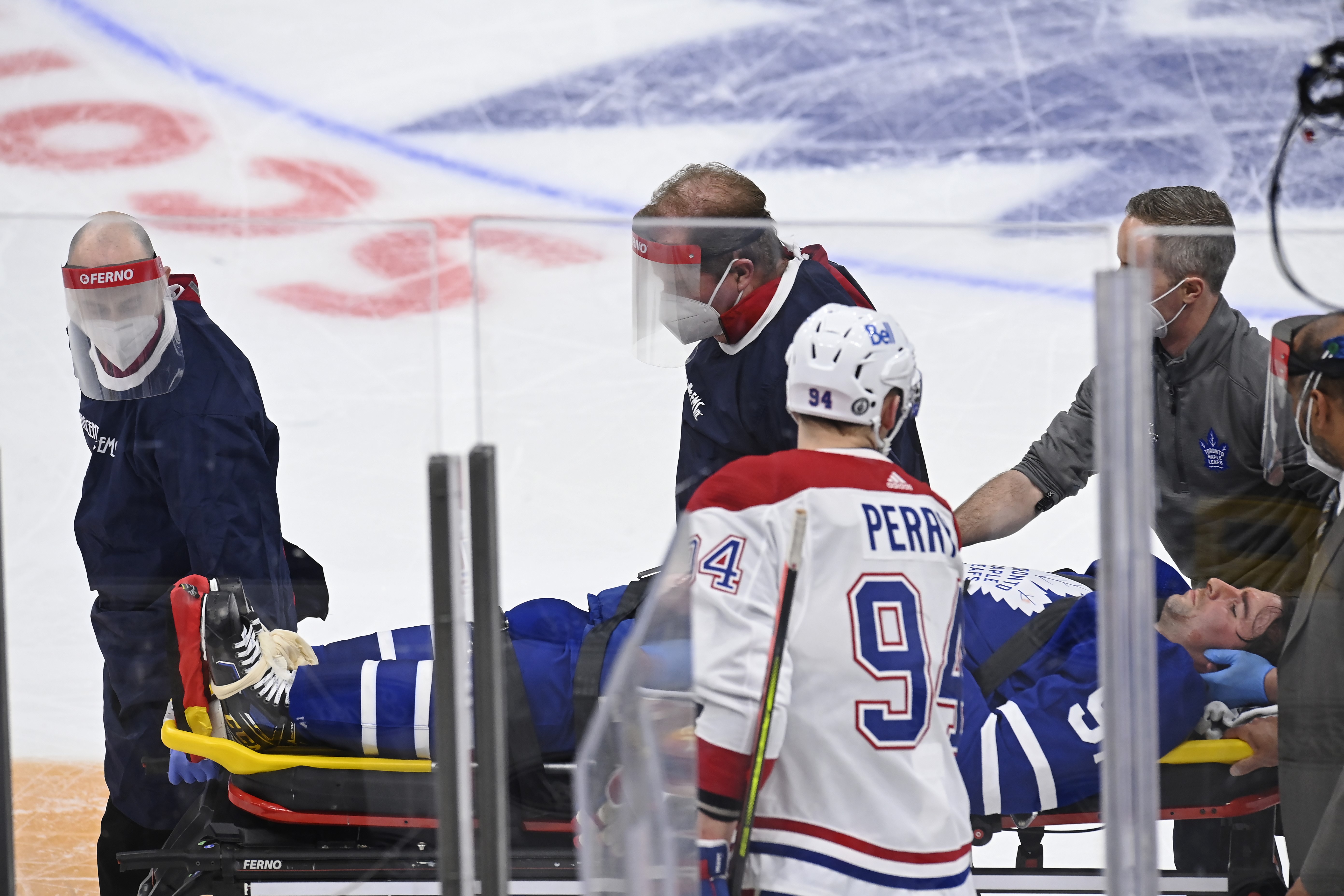 After Maple Leafs' John Tavares injured, Nick Foligno fights Canadiens'  Corey Perry; Twitter asks why