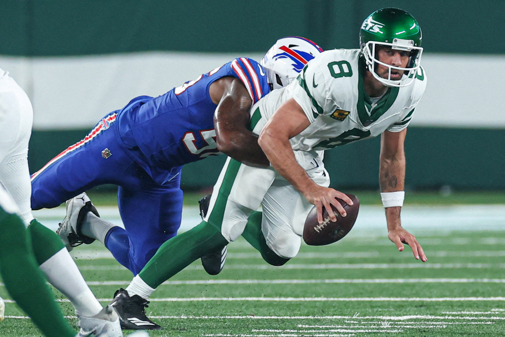 After Rodgers's Injury, the Rest of the Jets Rally to Beat the Bills - The New  York Times