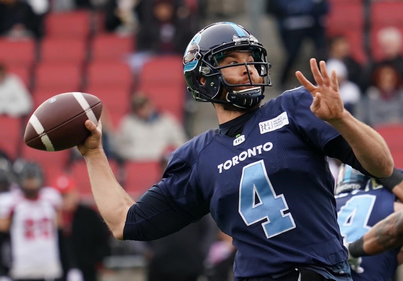 Arbuckle feels at home as Argos QB, but feels he'll have to earn starting  role