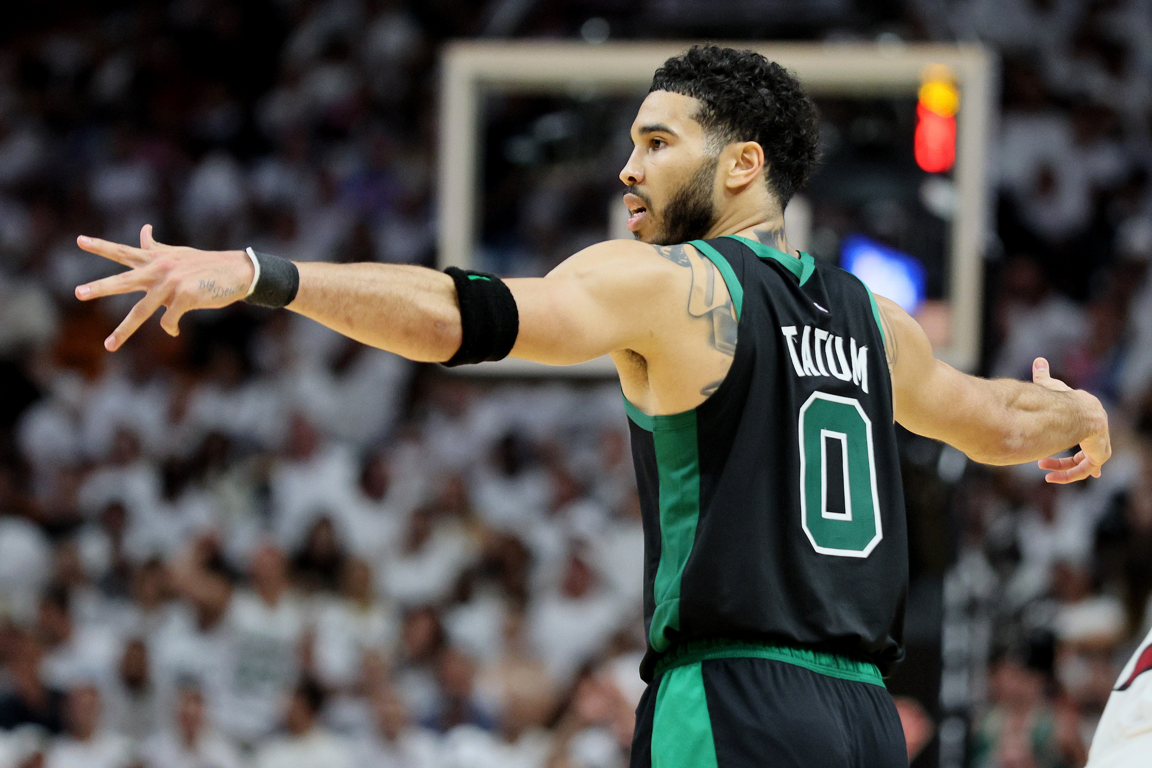 Celtics run past Heat 93-80, move a win from NBA Finals