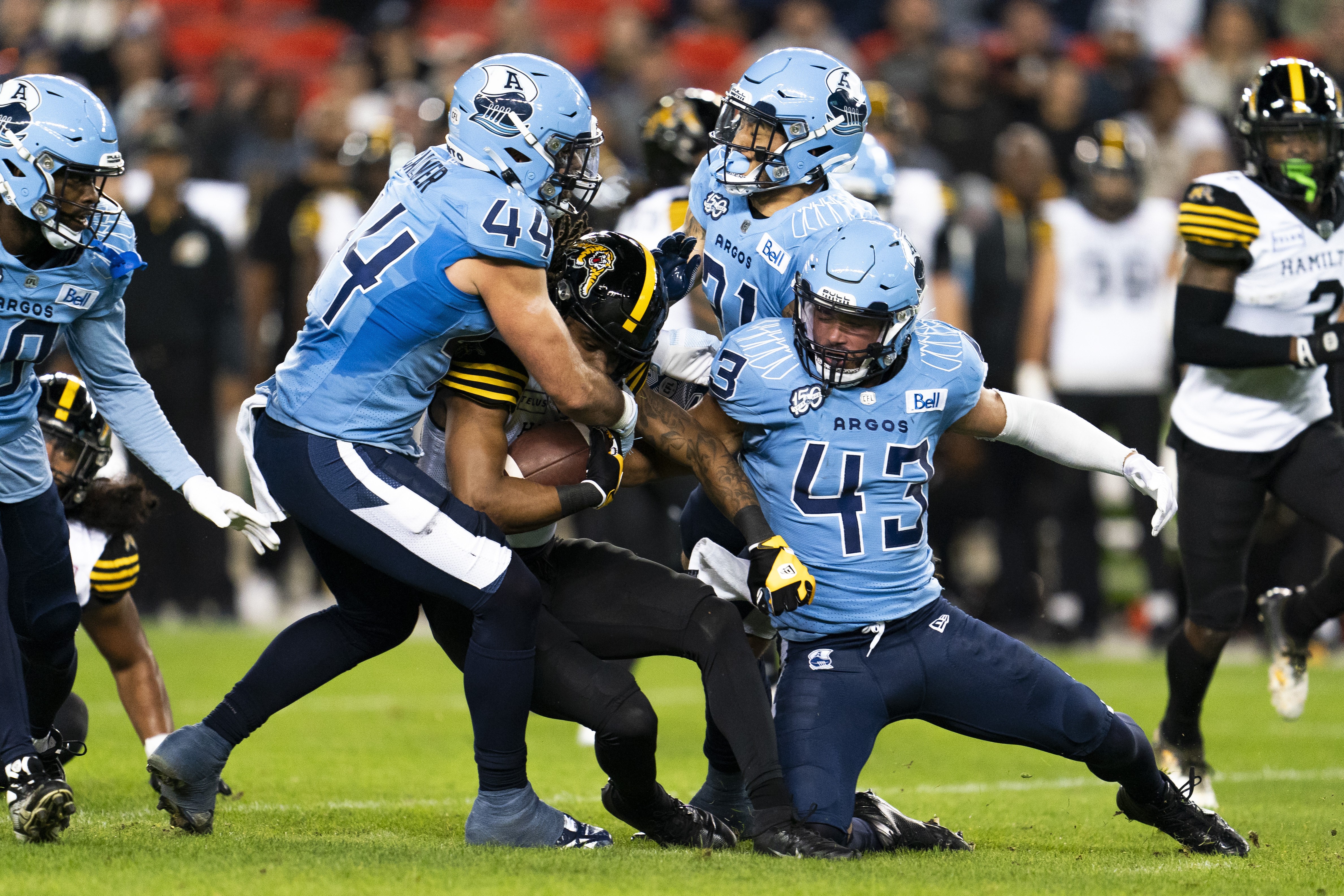 Chad Kelly throws two touchdown passes as Argos earn season sweep of Ticats  - The Globe and Mail