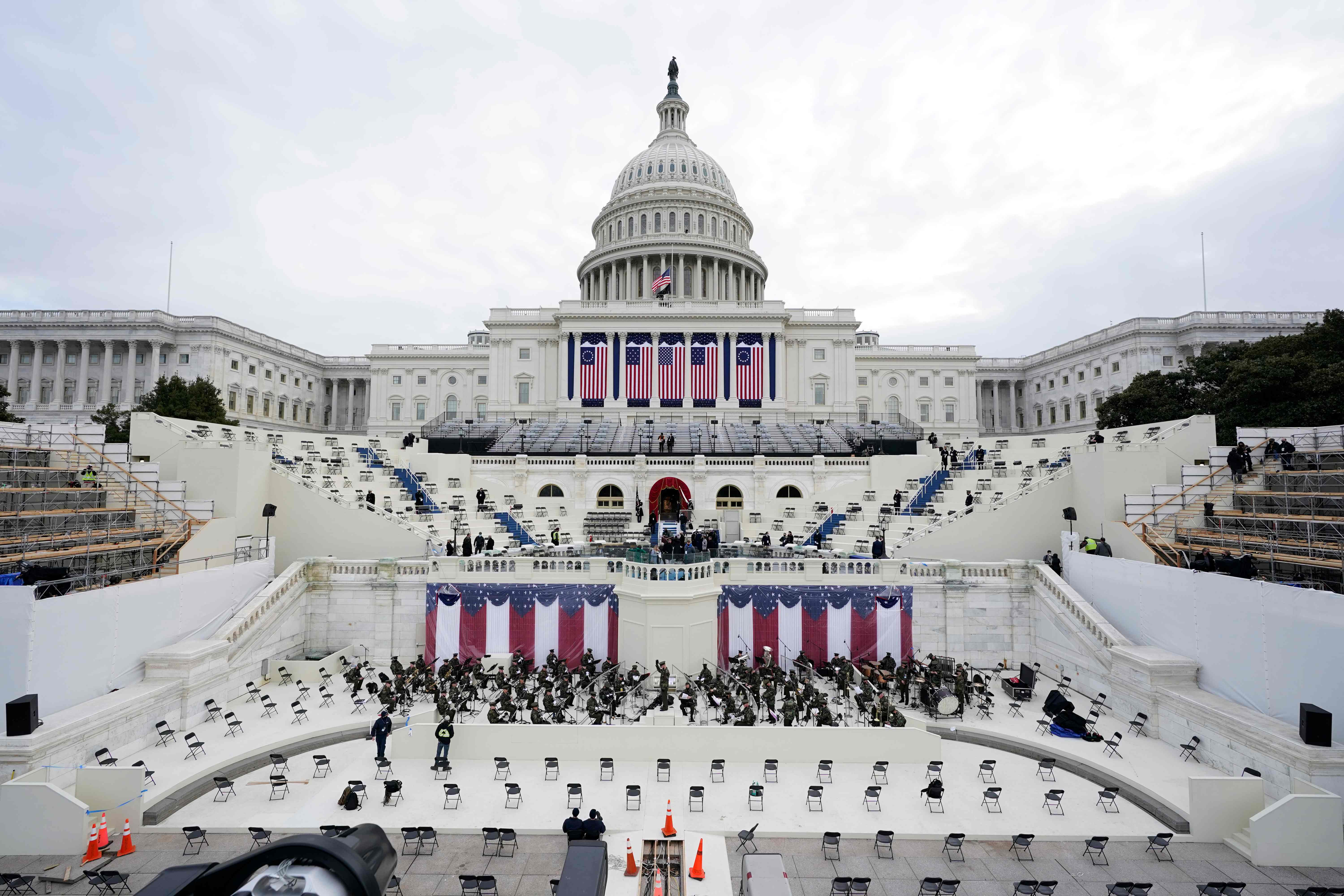 In photos: US Capitol in lockdown as preparations underway for ...