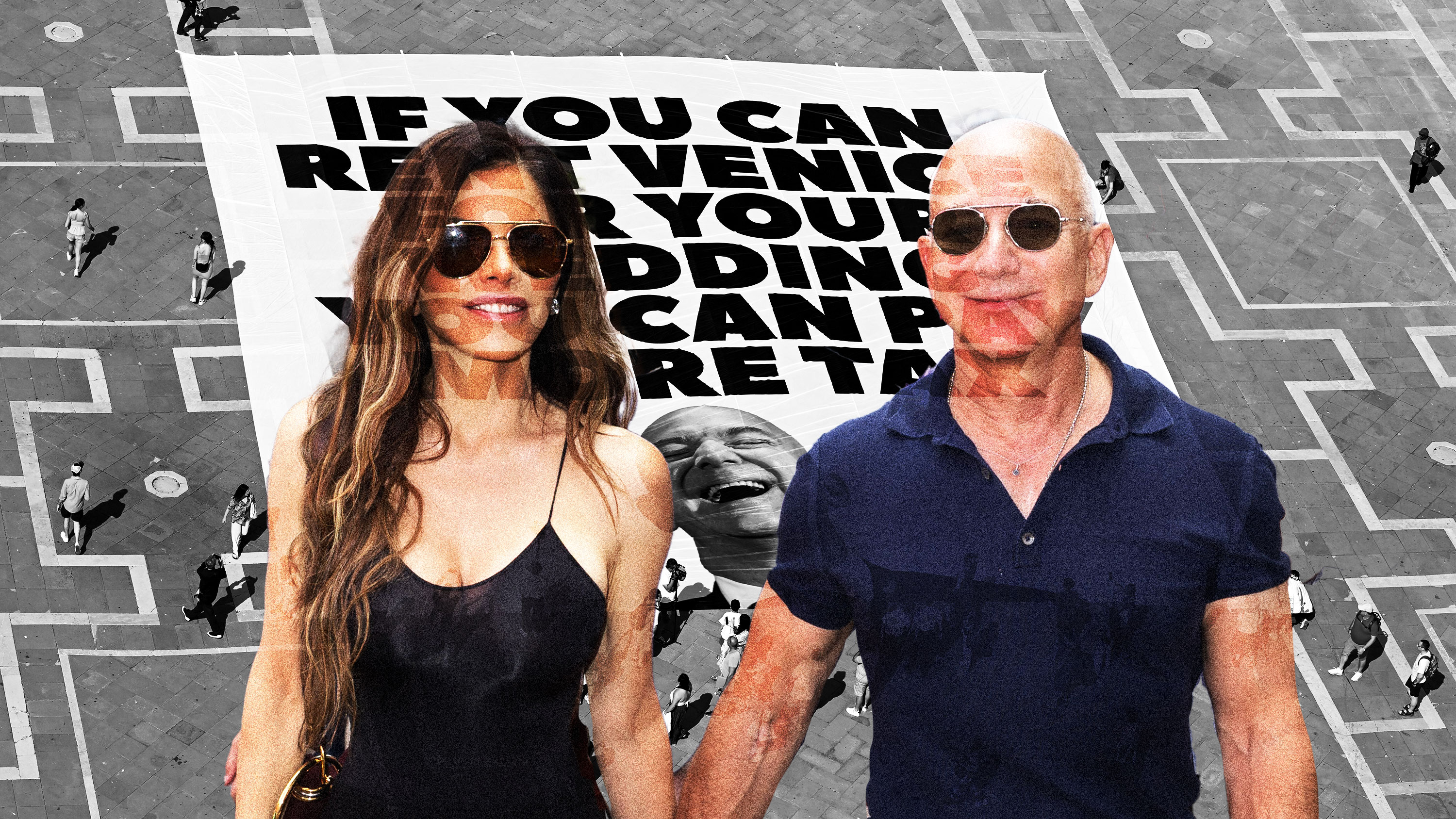 Jeff Bezos and Lauren Sanchez' Wedding Planners Promise They Won't Take  Over Venice, image size:3000x1688