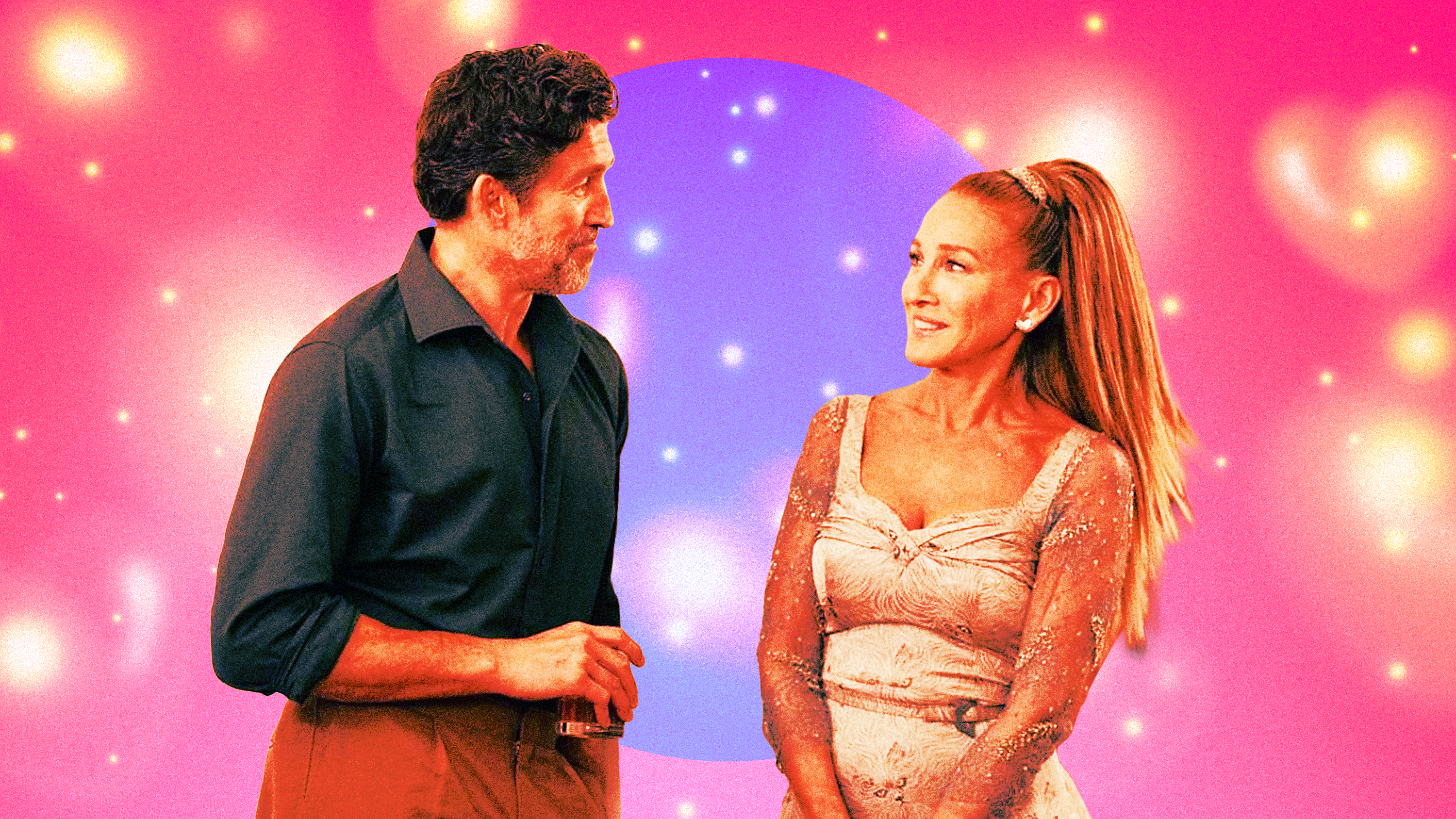 and just like that sequin dress Sarah Jessica Parker Pairs a Fringe Sequin Dress With Carrie's Go-To Bag