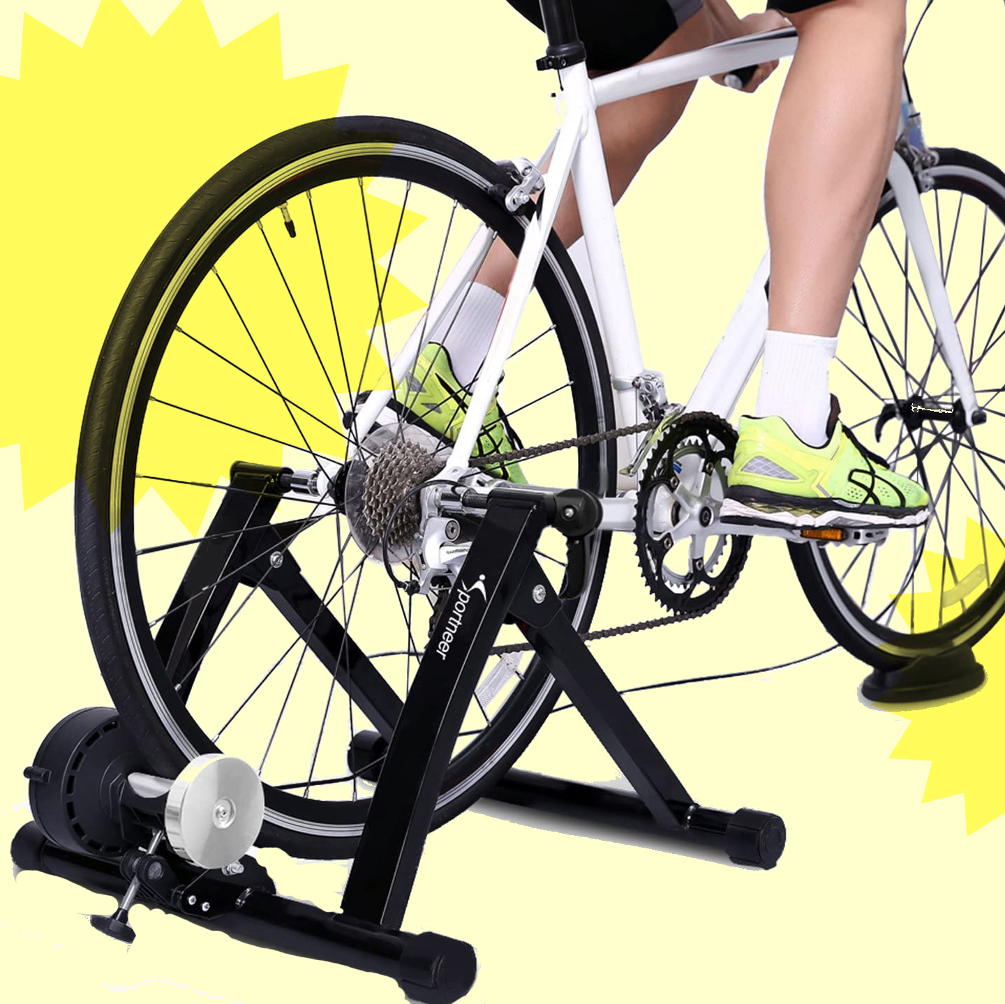 convert a bicycle into a stationary bike Peloton Bike Stand Turn A Bike Into Stationary Bike This Bike Stand Will  Transform Your Bicycle