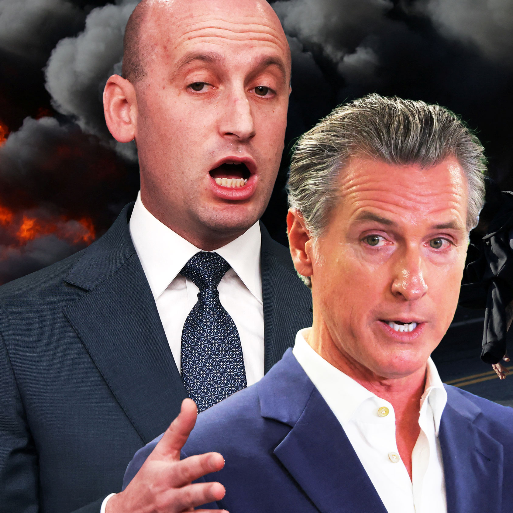 California Gov. Gavin Newsom Slams 'Cruel' Stephen Miller and Trump's  'Carny BS'