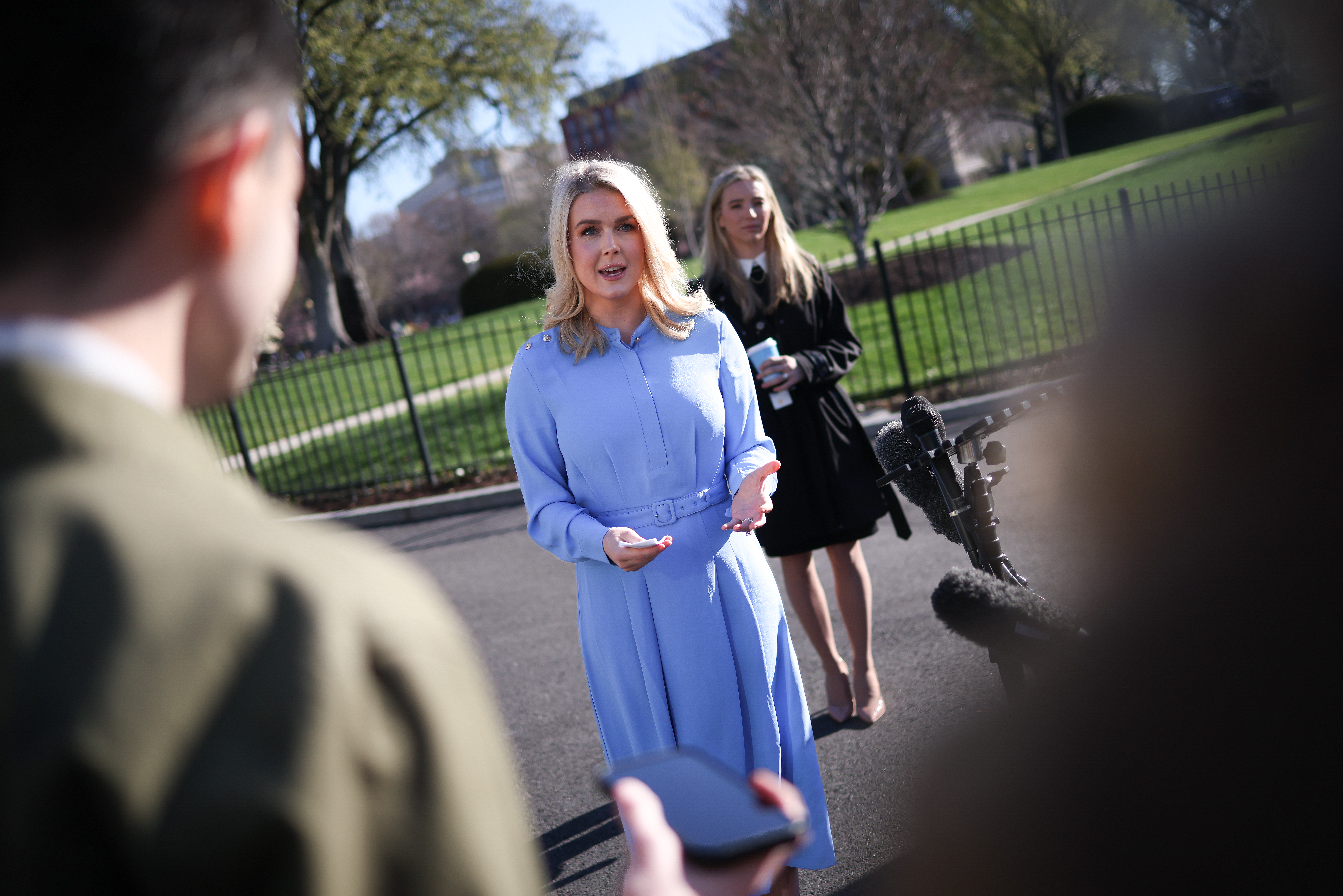 karoline leavitt state dinner dress Karoline Leavitt shows off series of smart looks from UK trip | The US Sun